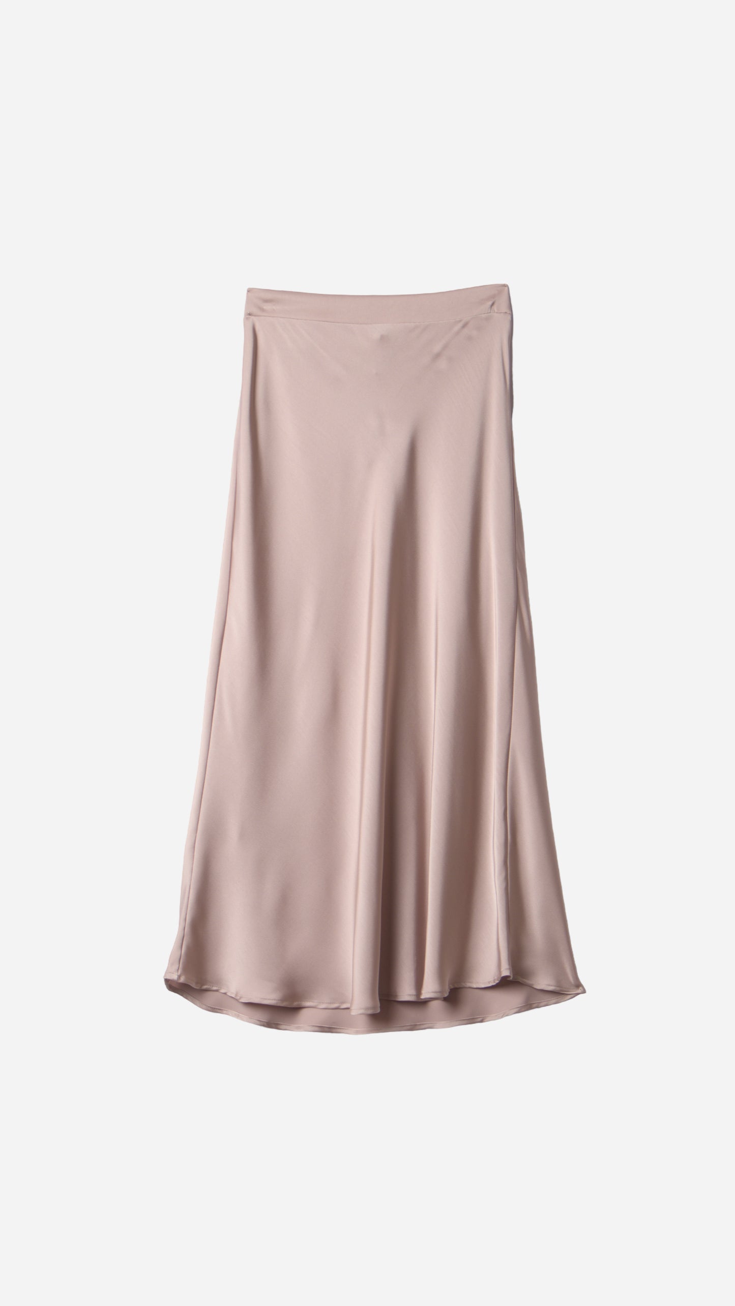 SATIN MIDI SKIRT
