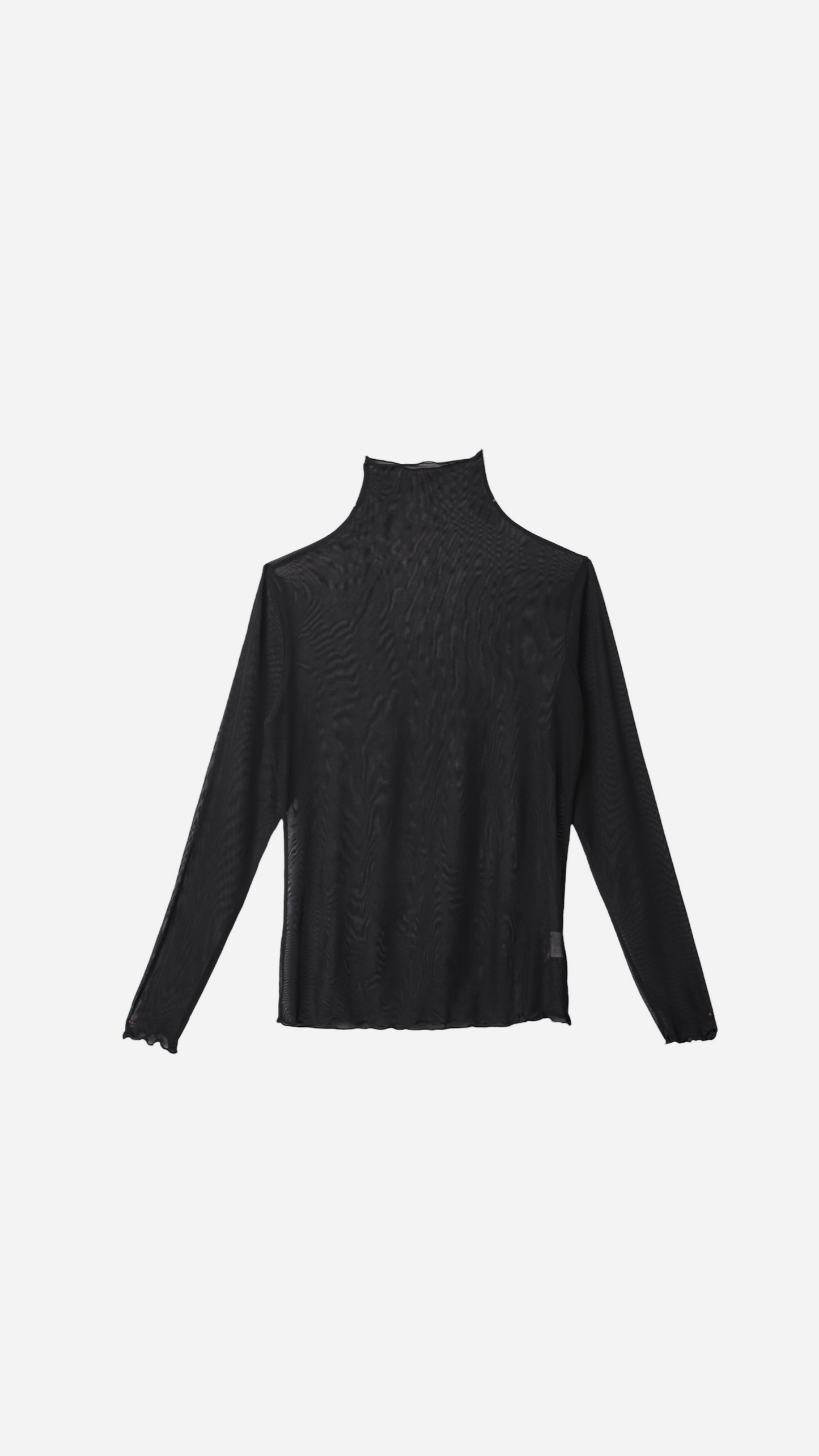 TRANSPARENT HIGH NECK T-SHIRT