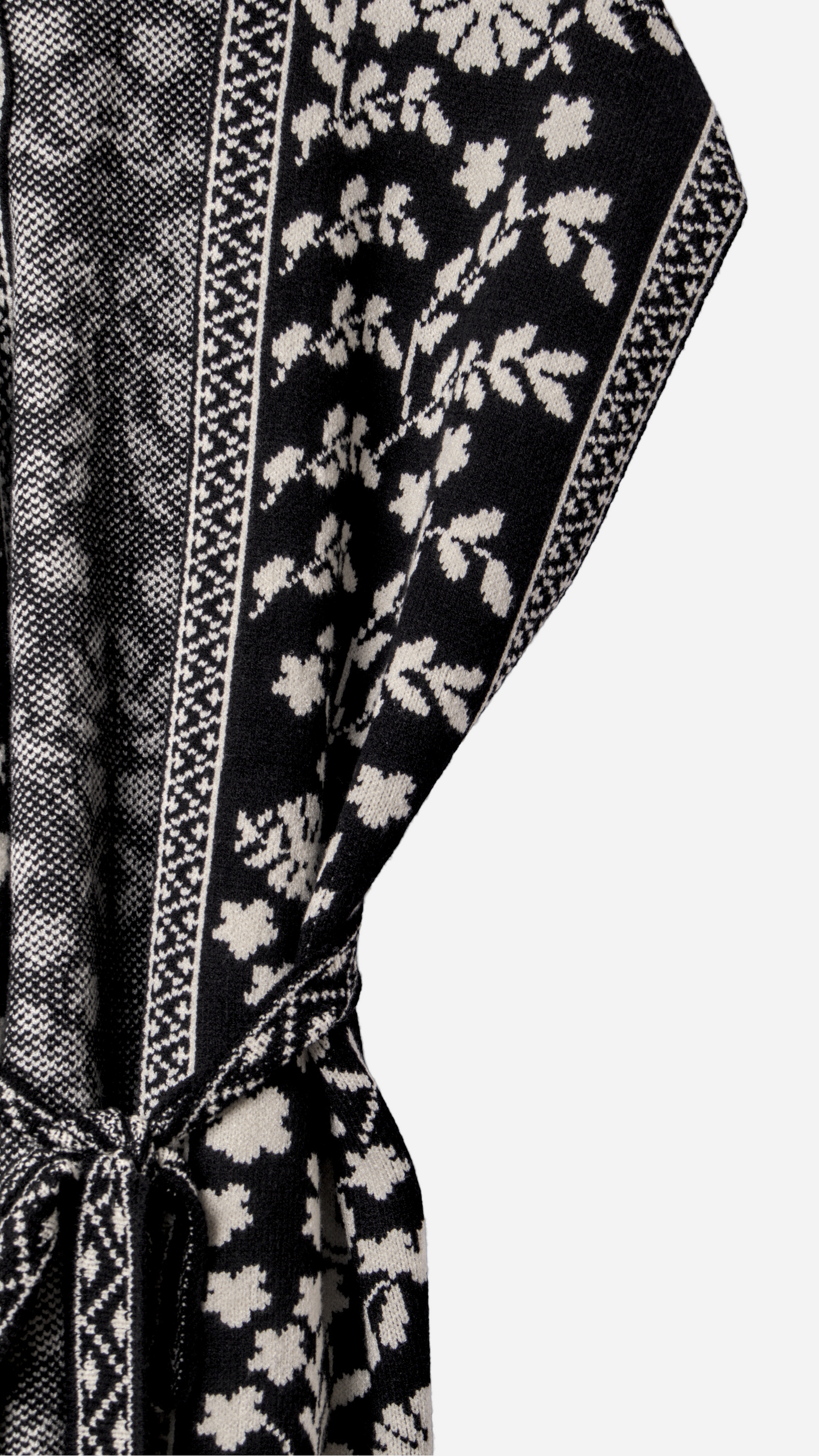 VILLAGE FLOWER EMBROIDERED CAPE VEST