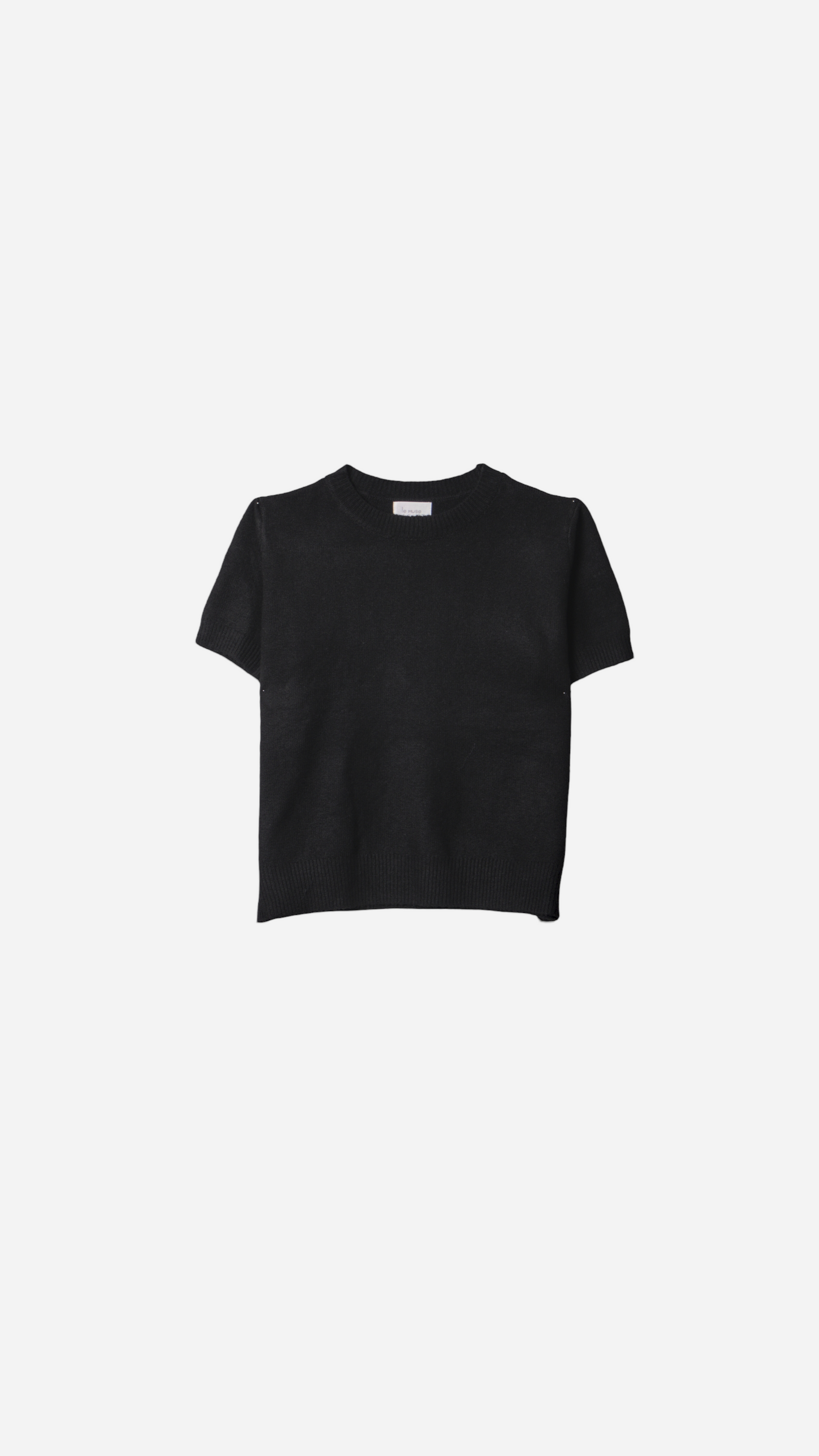 BASIC KNITTED T-SHIRT