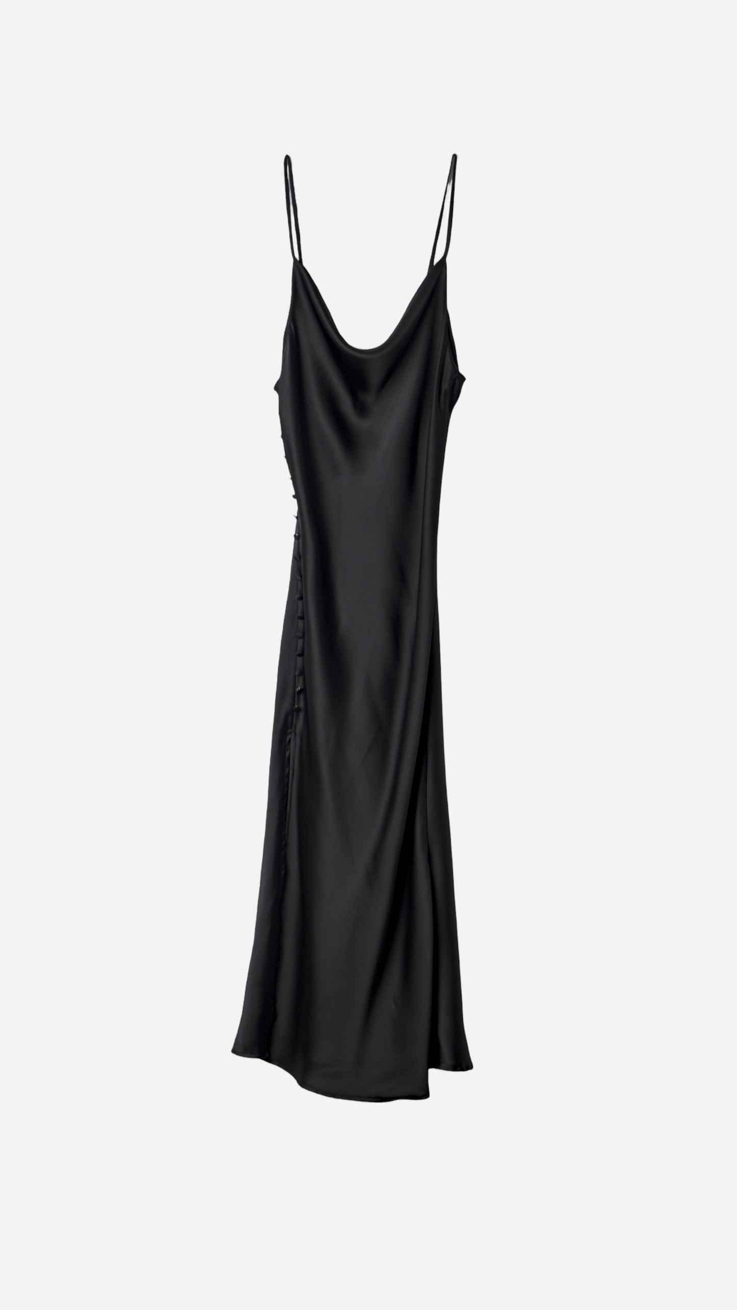 VESTIDO TIRANTES ESCOTE DRAPEADO