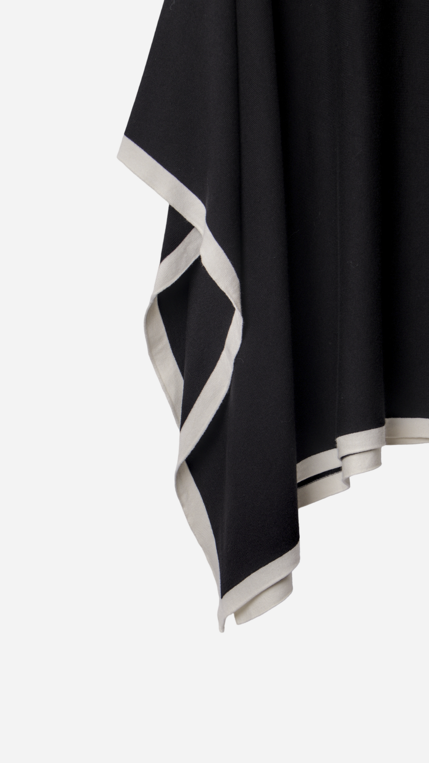 ASYMMETRIC RUFFLED KNIT MIDI SKIRT