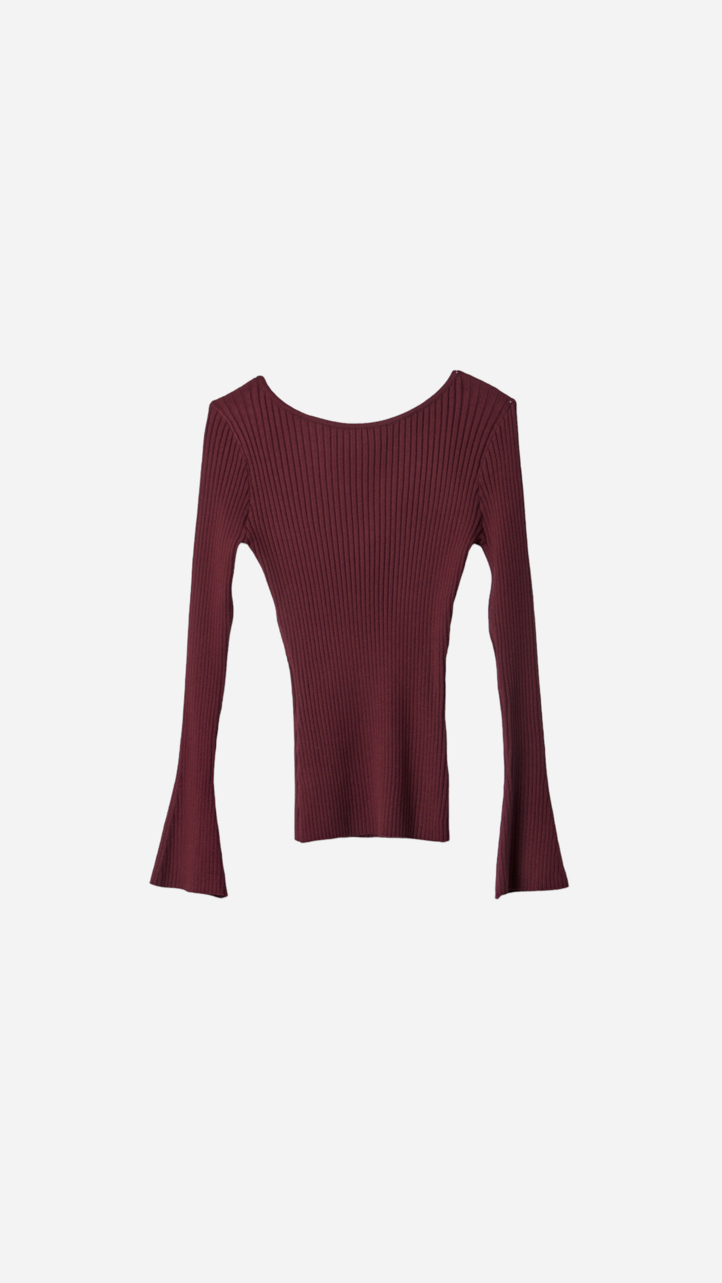 KNITTED BOAT NECKLINE T-SHIRT