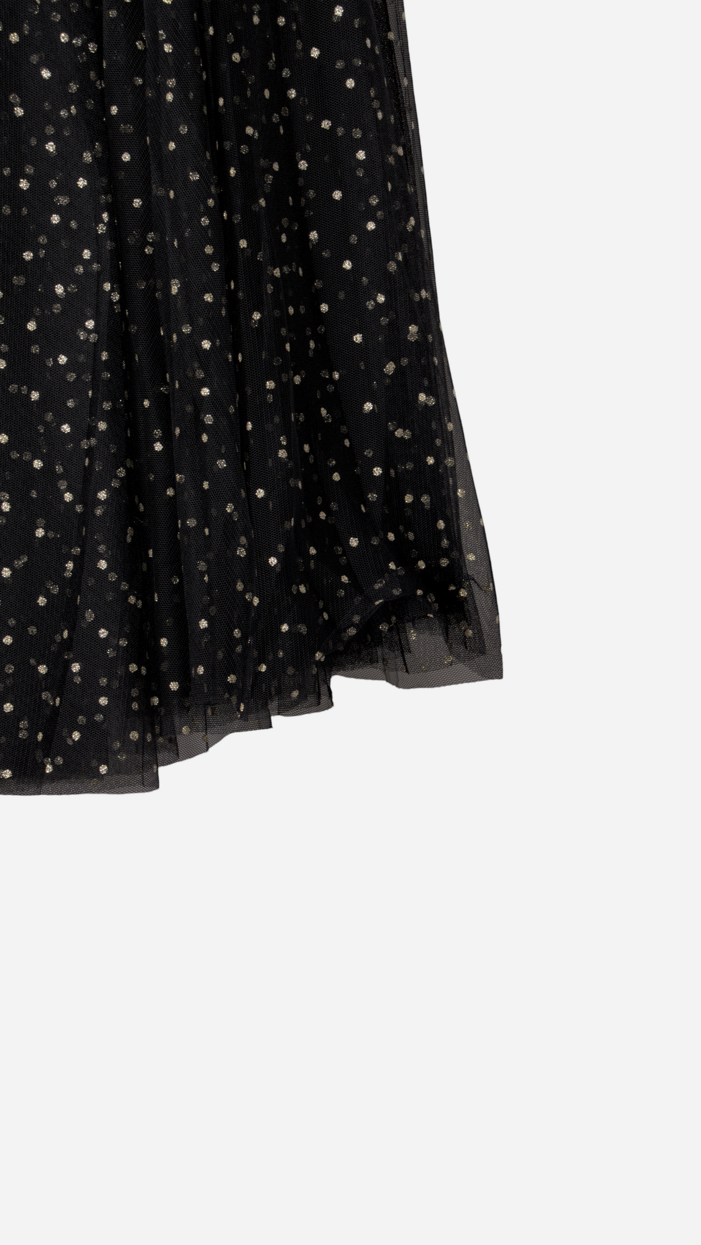TULLE MIDI SKIRT GOLDEN DOTS