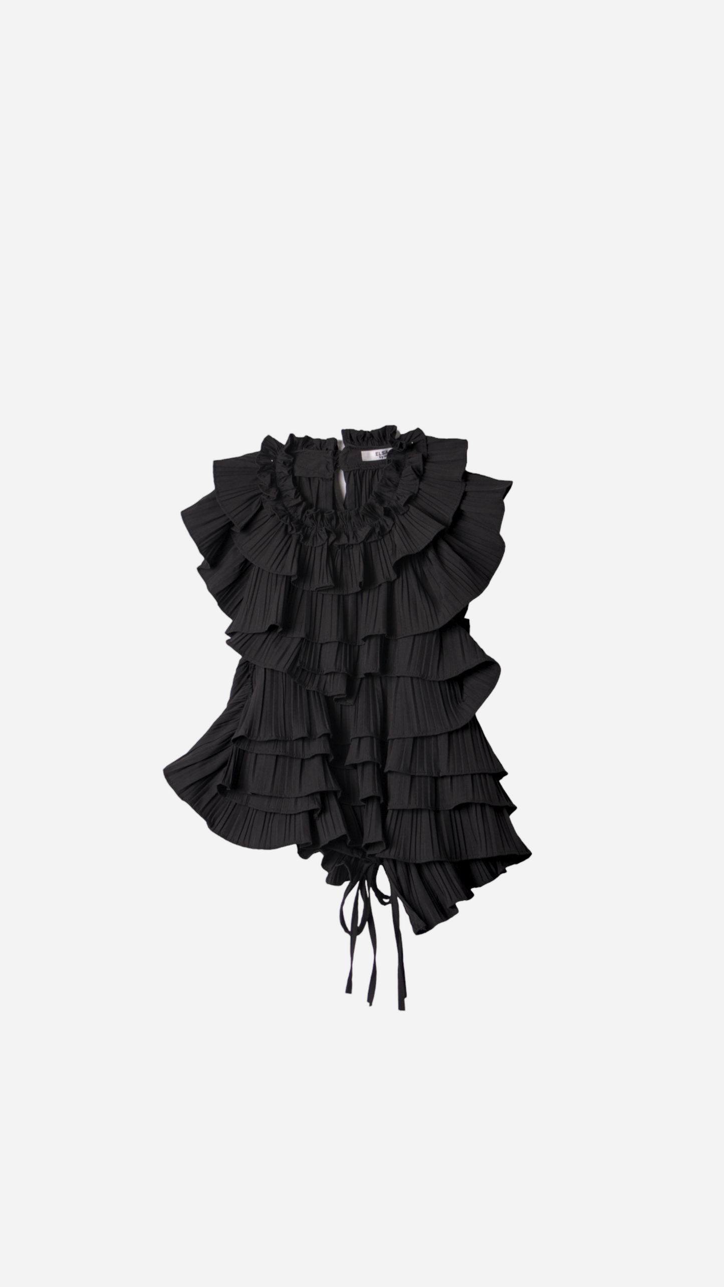 TOP WITH RUFFLES AND BACKLESS