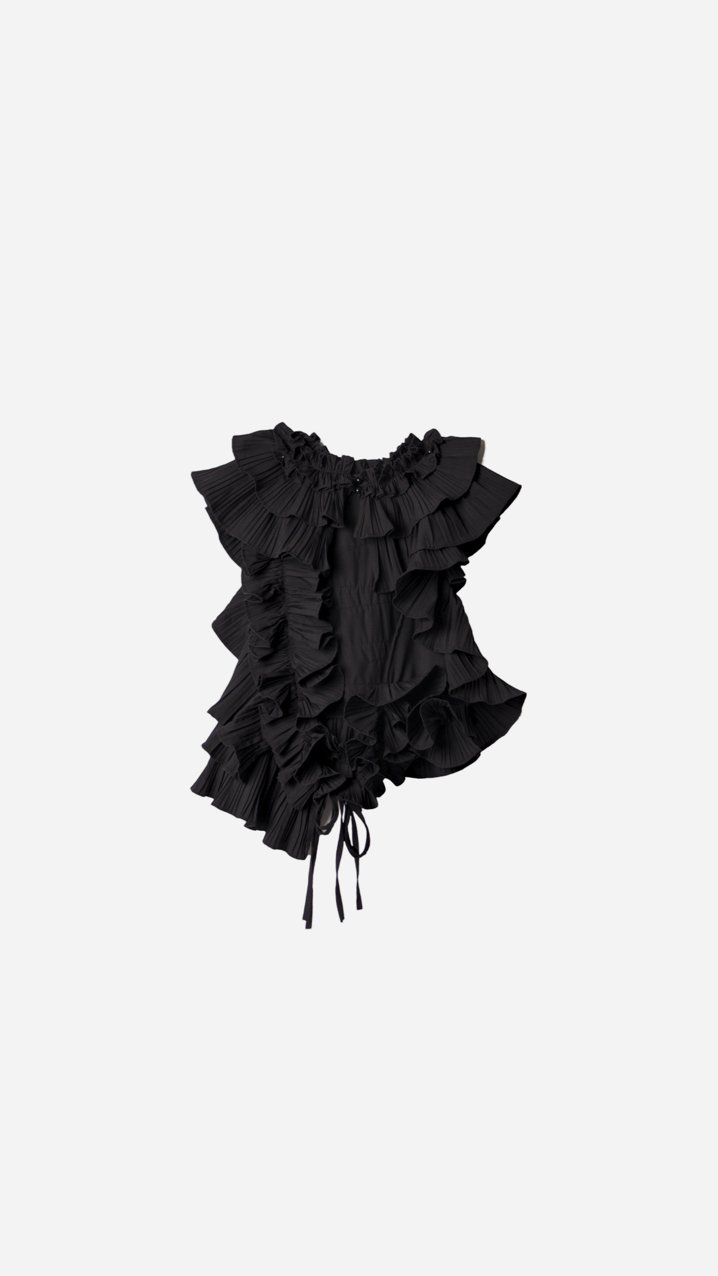 TOP WITH RUFFLES AND BACKLESS