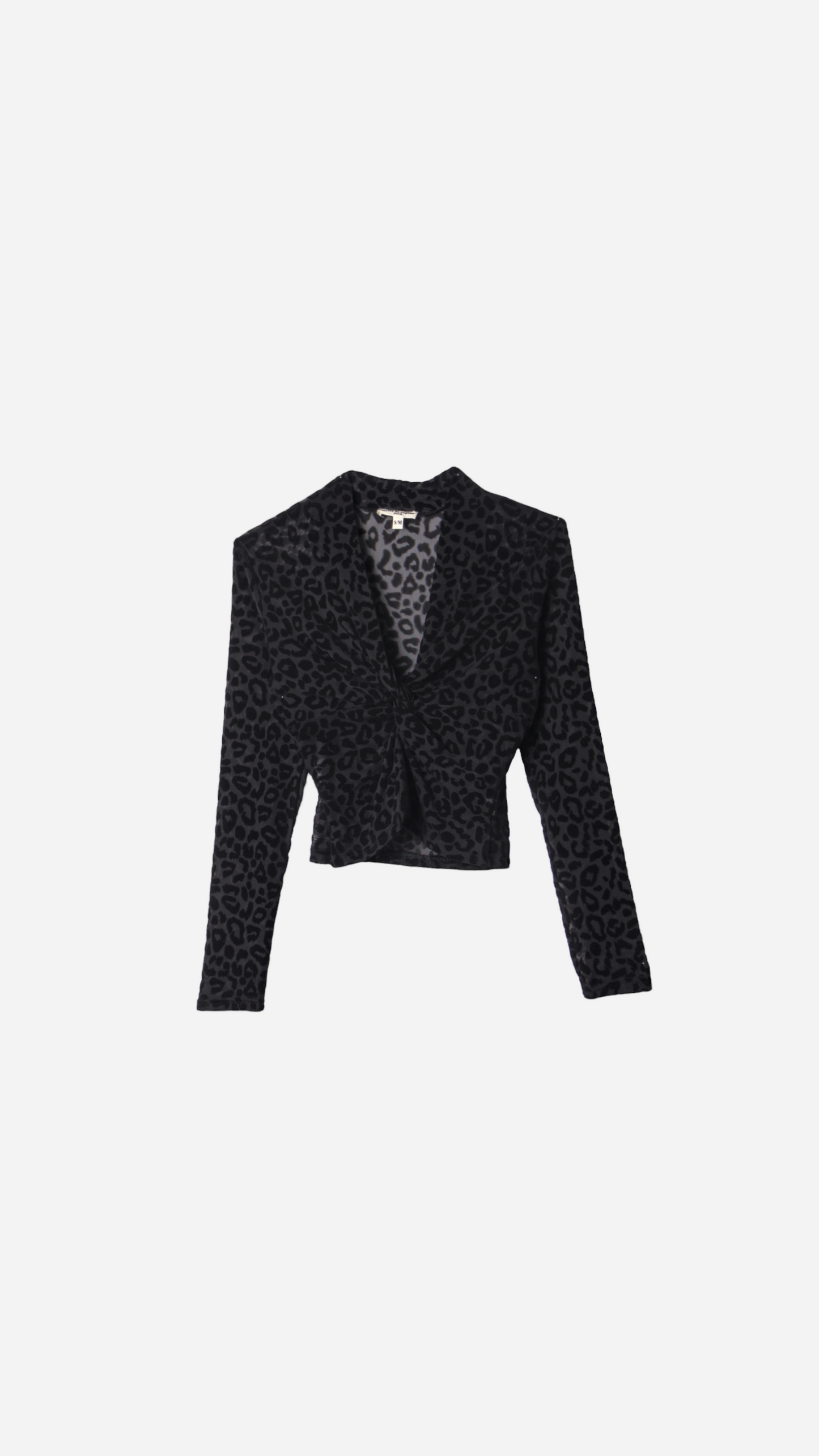 ANIMAL TEXTURE LACE TOP
