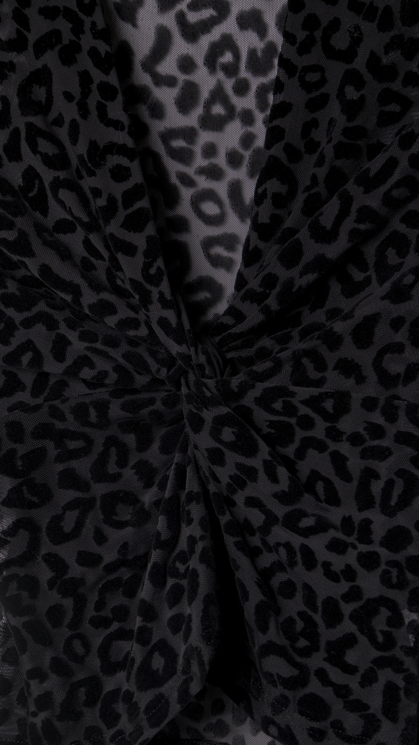 ANIMAL TEXTURE LACE TOP