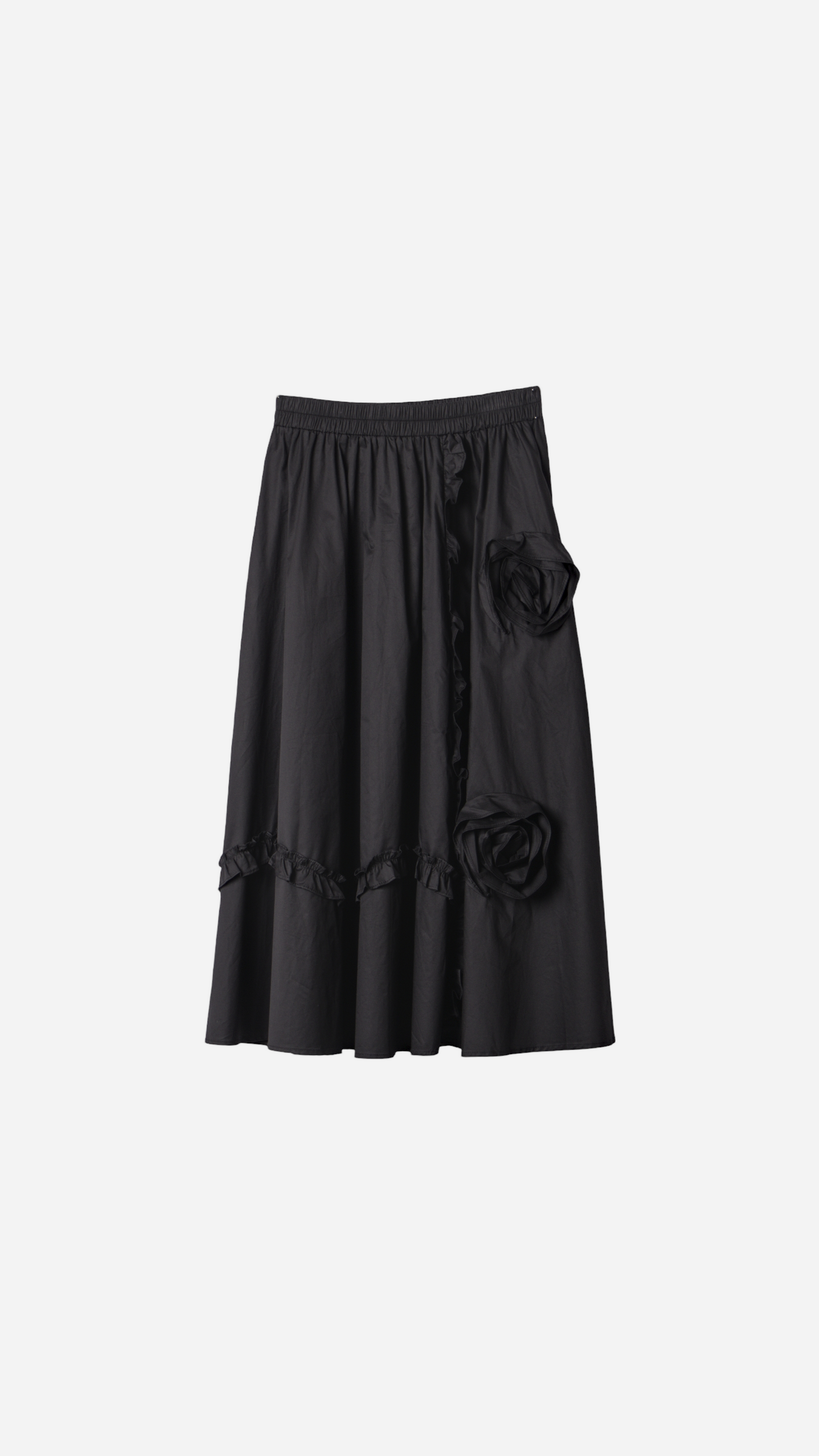 MIDI SKIRT COMBINED FLOWER