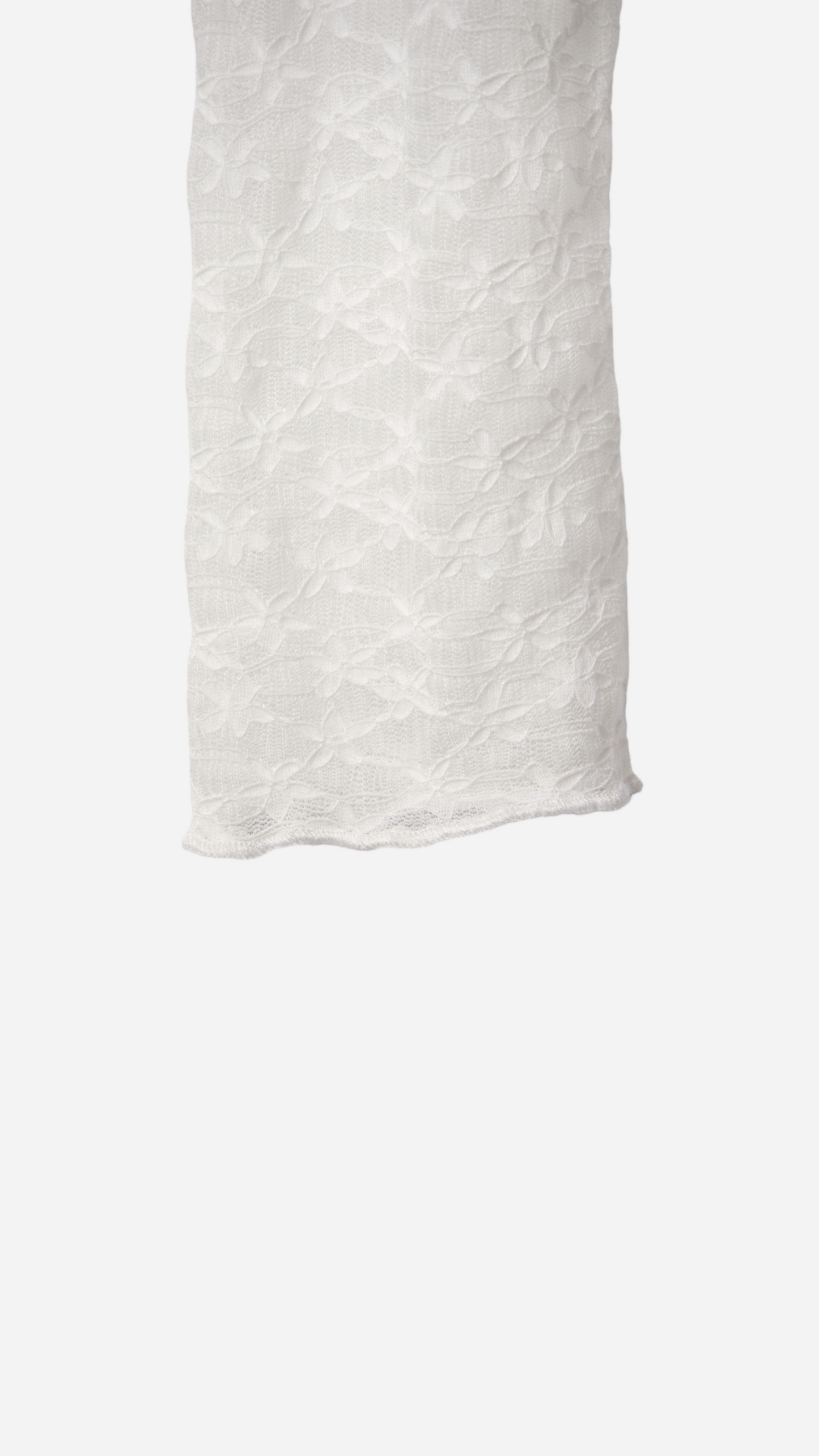 LACE T-SHIRT WITH BOW NECKLINE