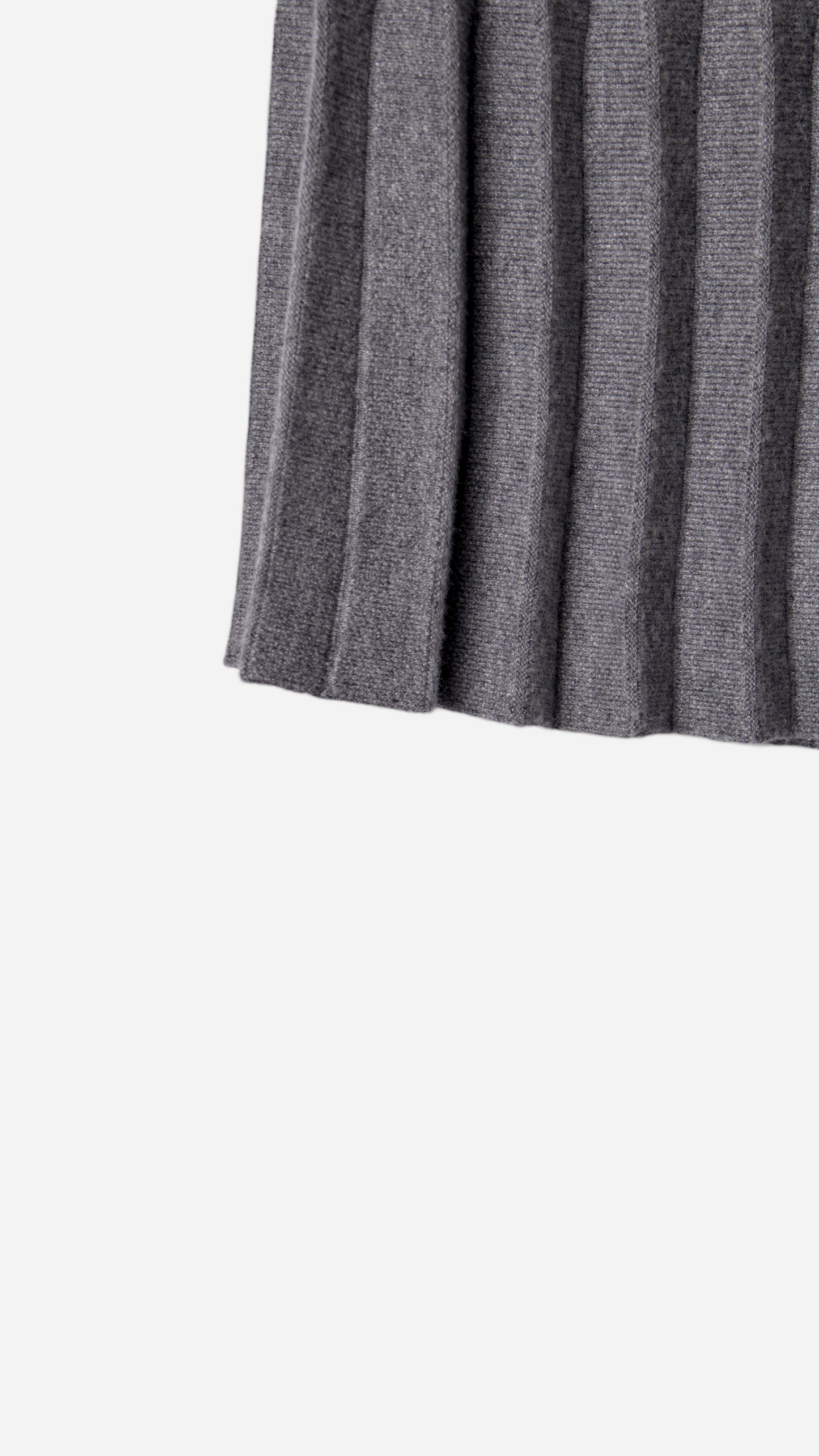 SHORT PLEATED KNIT SKIRT