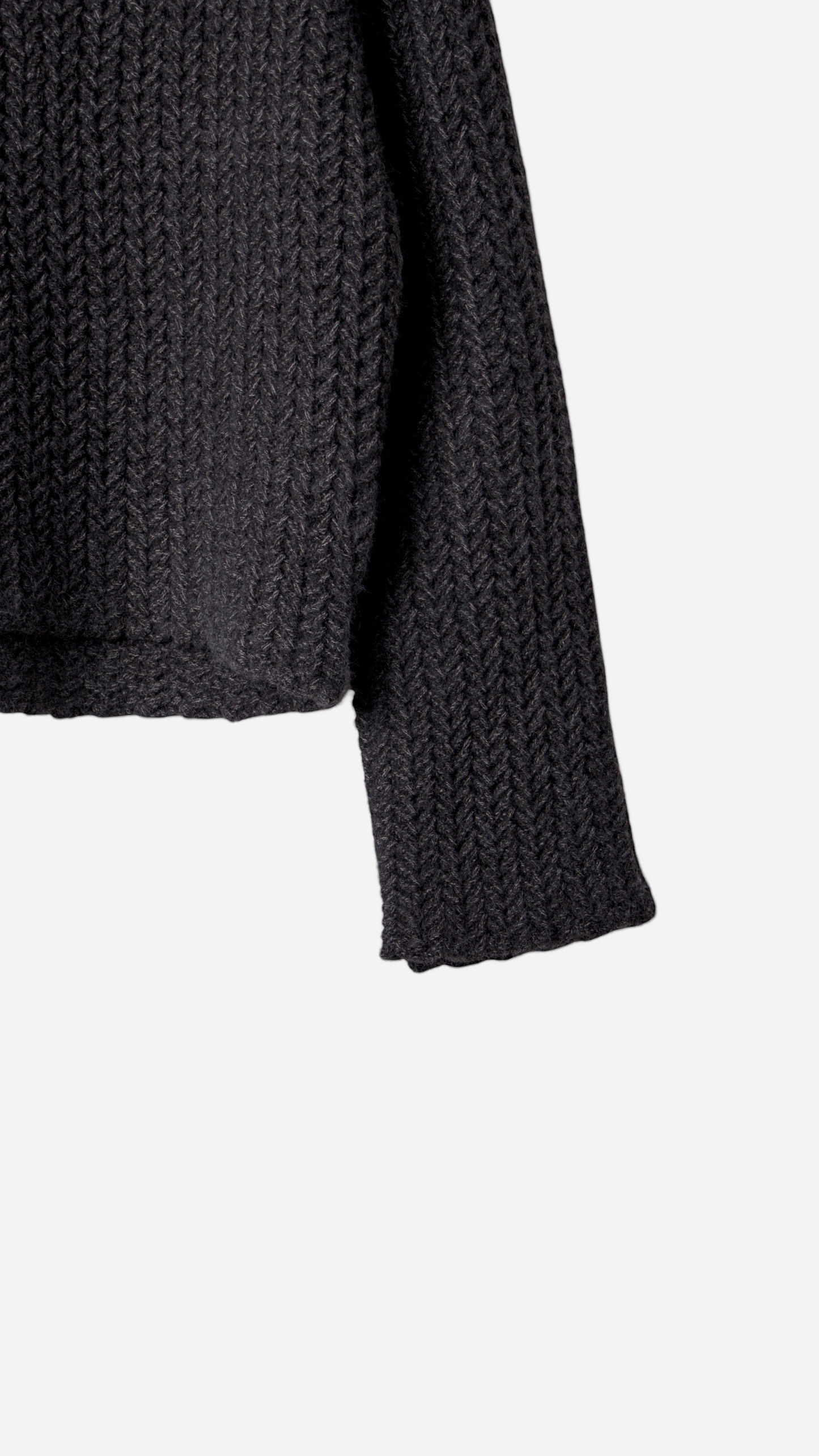 OVERSIZED FIT HALF-NECK KNITTED JERSEY