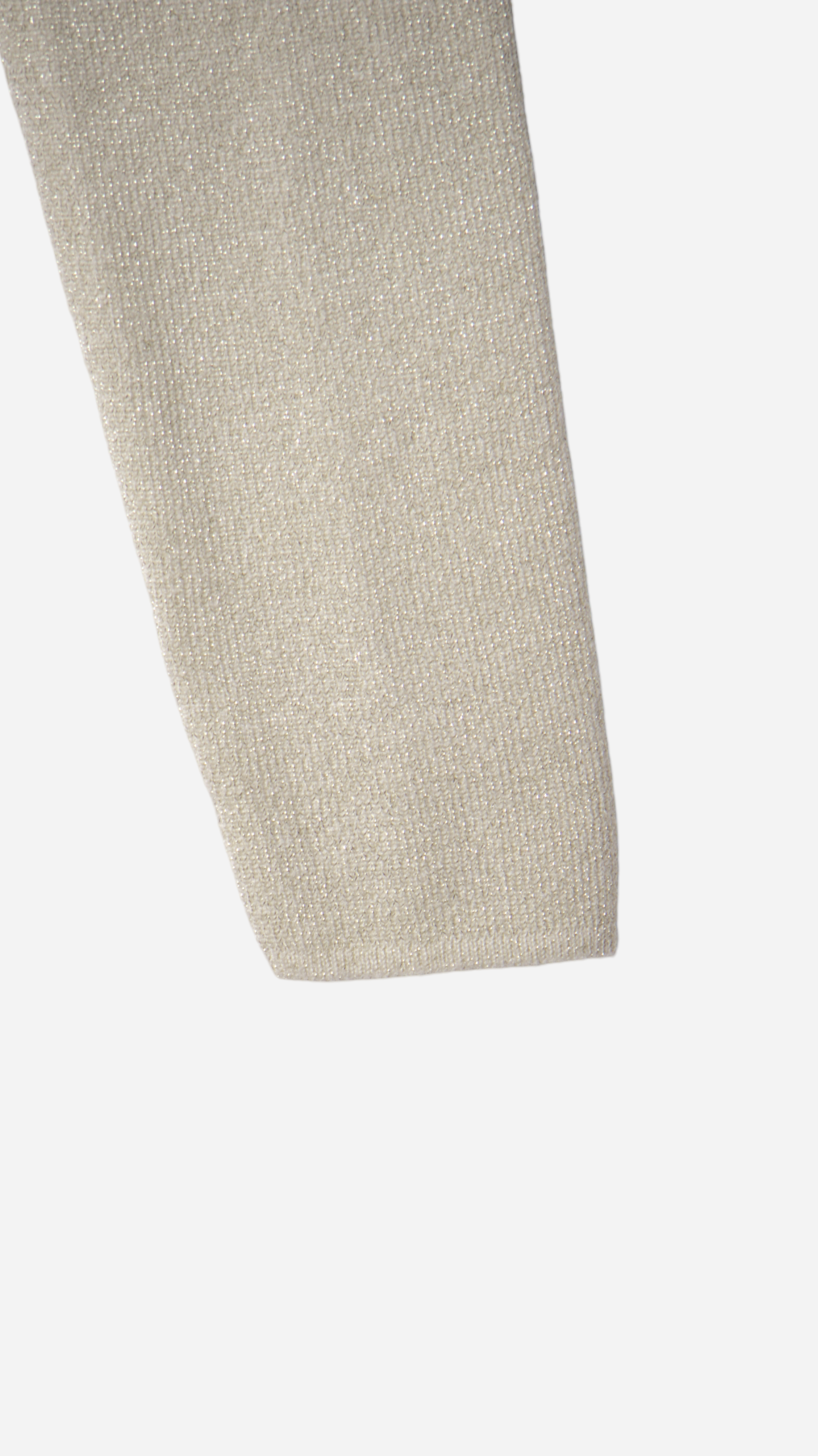 METALLIC THREAD CROSSED T-SHIRT