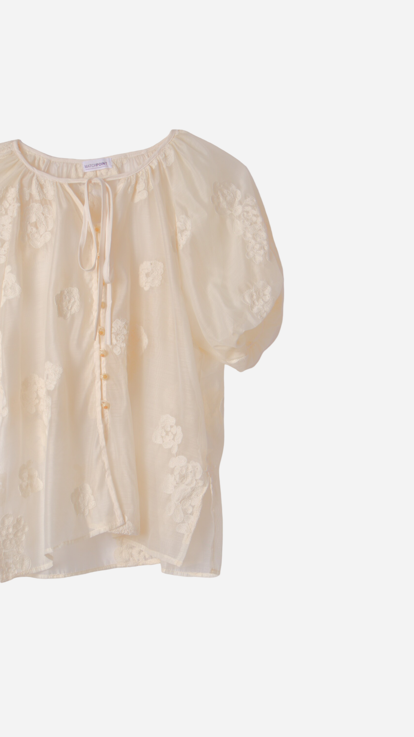 VICTORIAN EMBROIDERED FLOWER BLOUSE