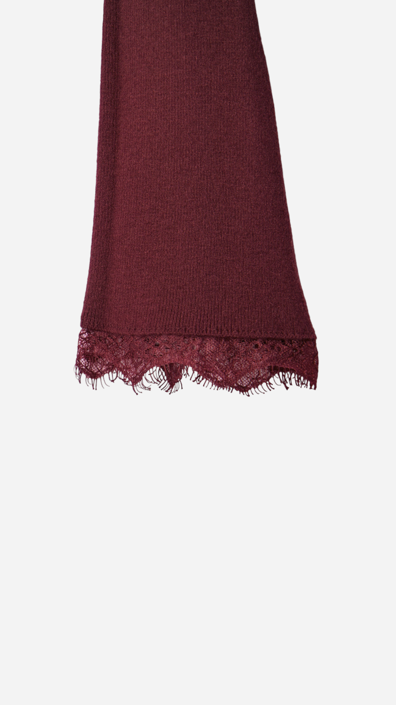 CROSSED T-SHIRT WITH LACE DETAIL