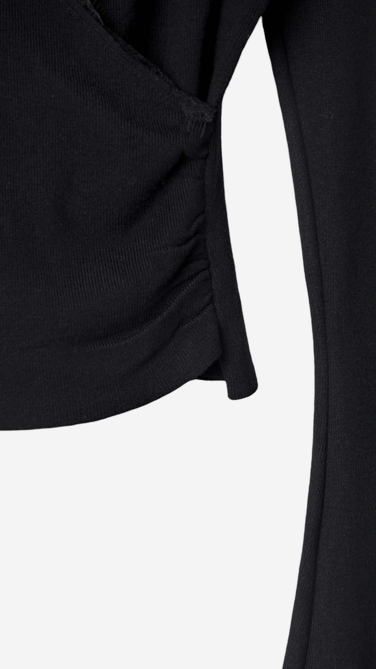 CROSSED T-SHIRT WITH LACE DETAIL