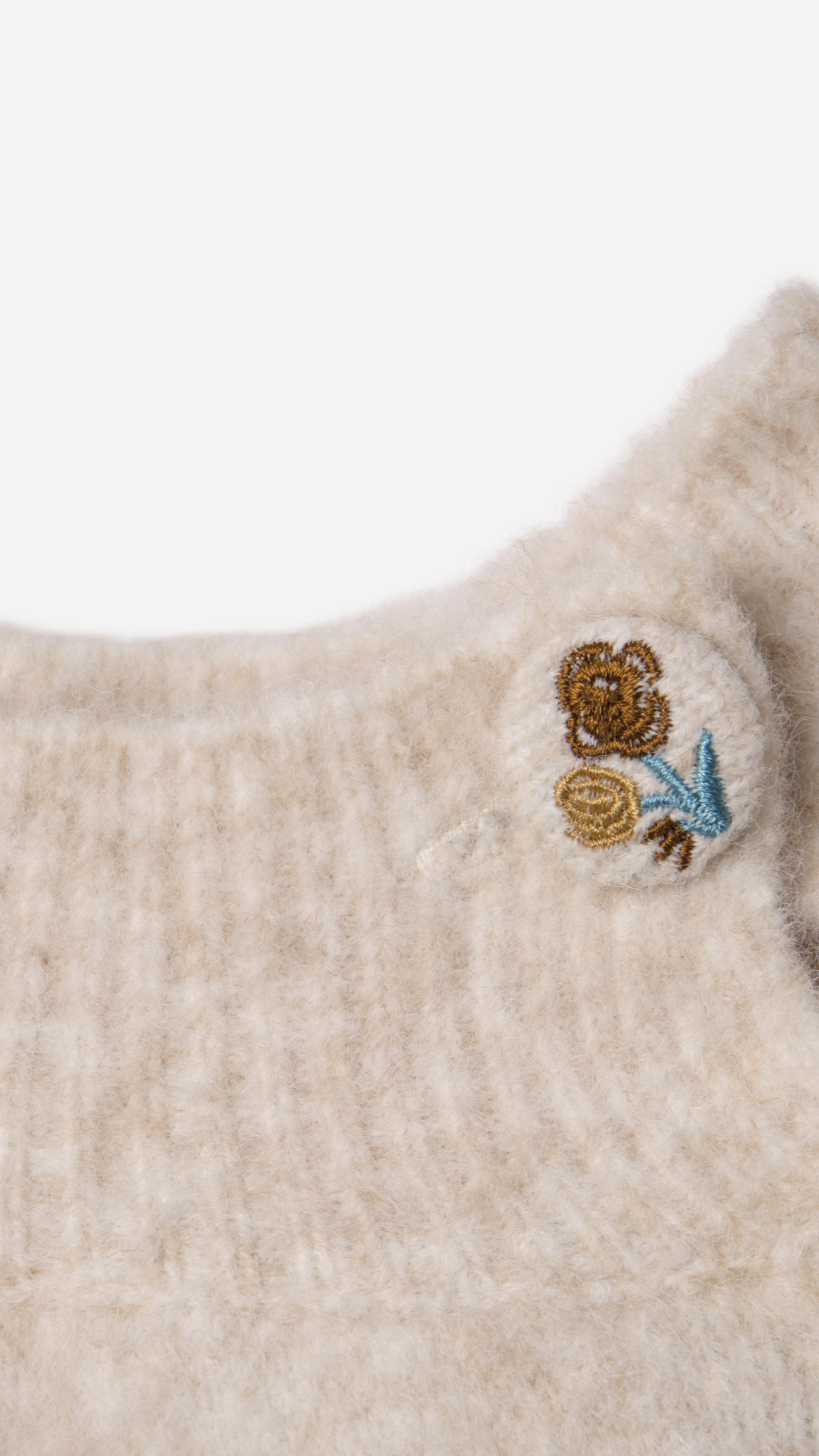 KNITTED JERSEY WITH SHOULDER CLOSURE