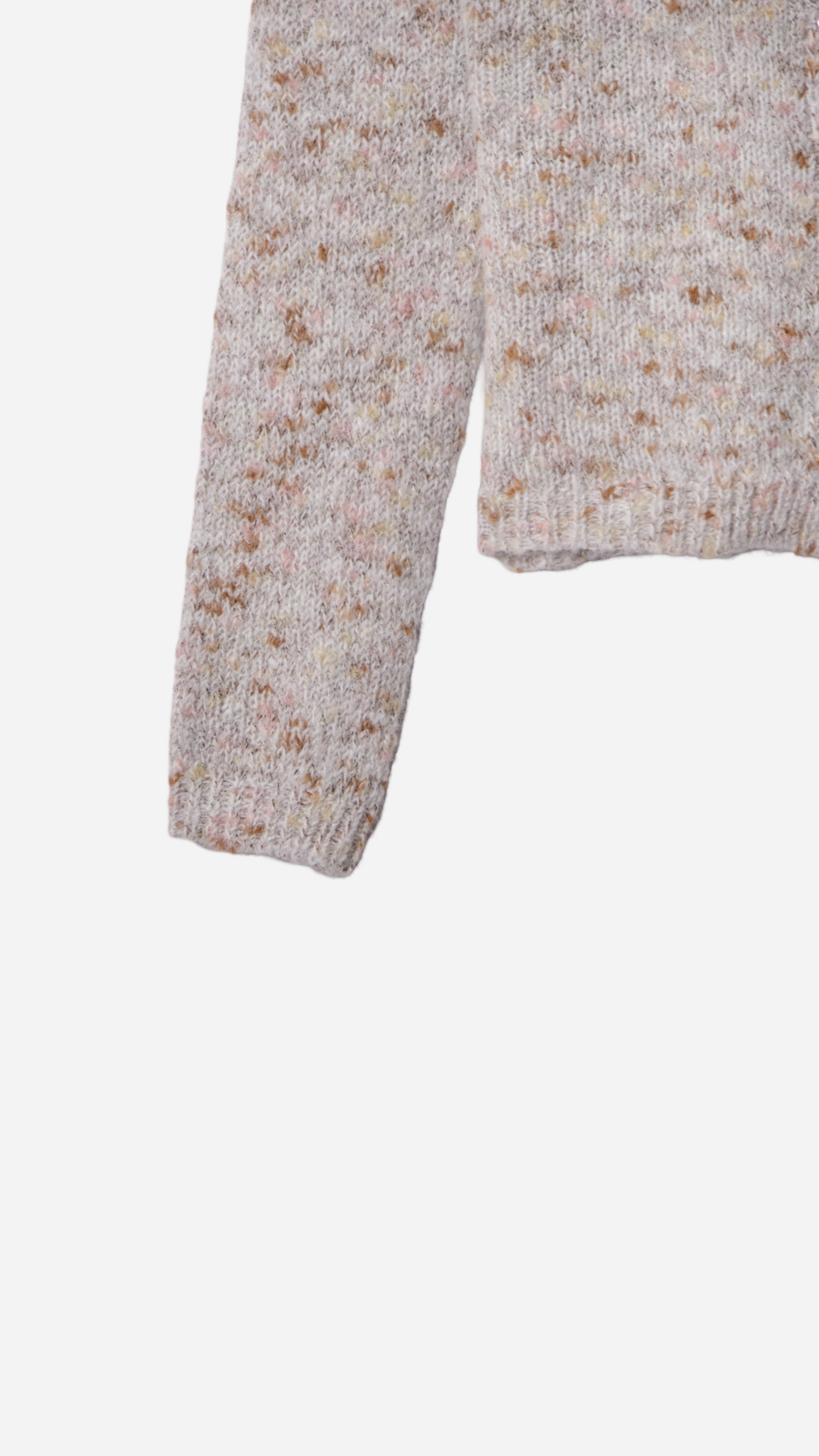KNITTED CARDIGAN WITH TRANSPARENT BUTTONS