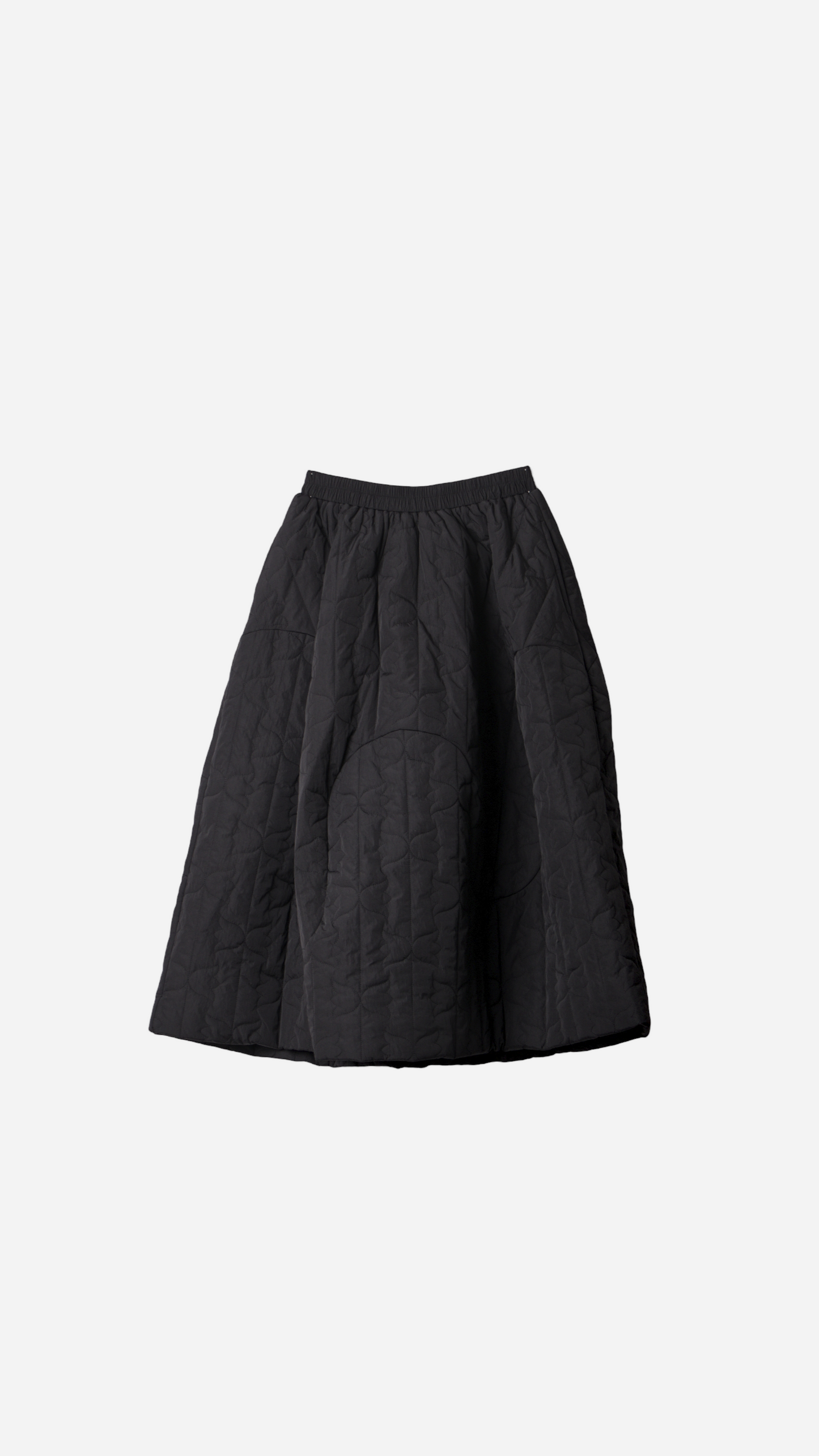 THICK CORNWOVEN MIDI SKIRT