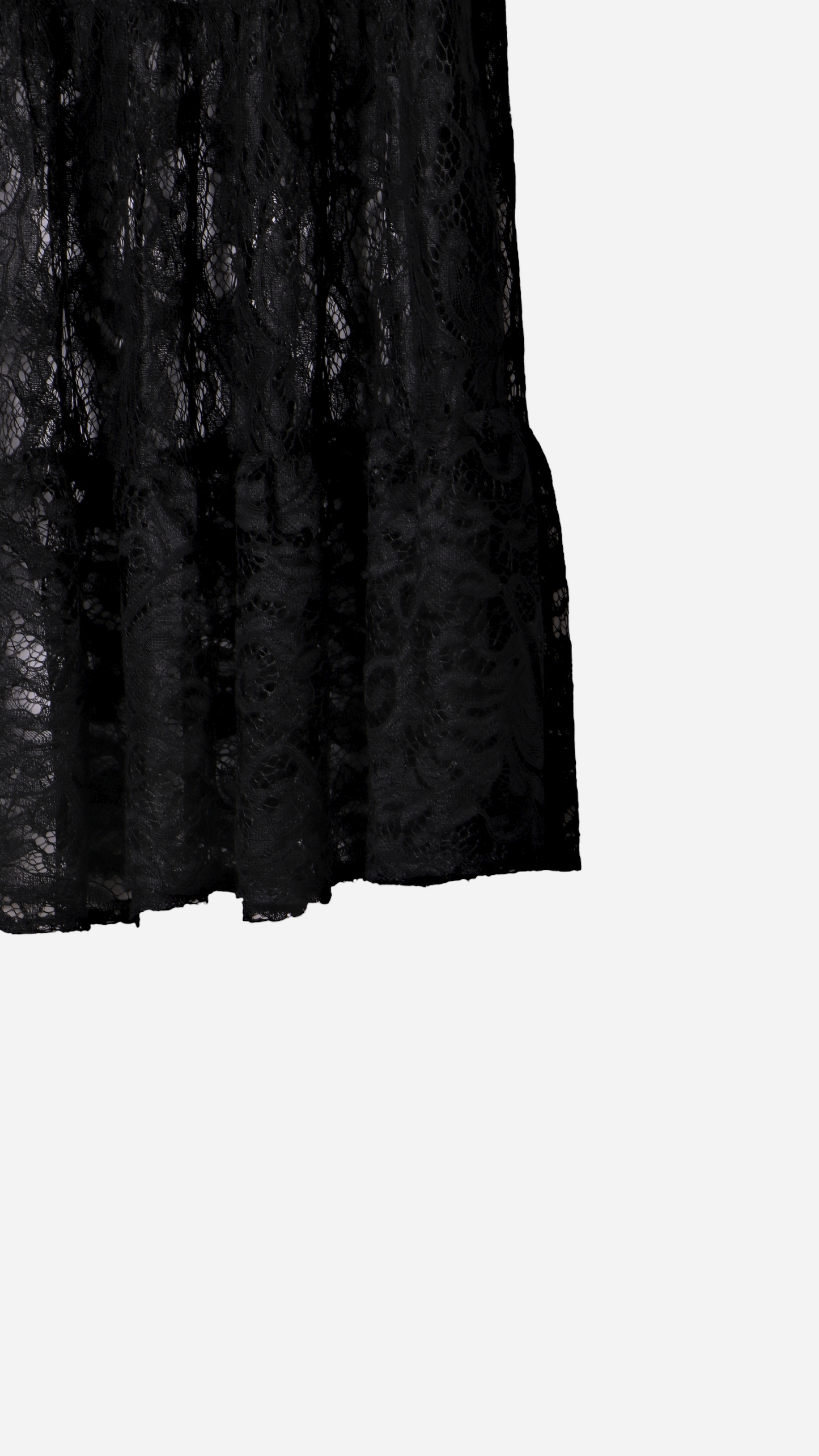 FALDA LARGA SEMITRANSPARENTE ENCAJE