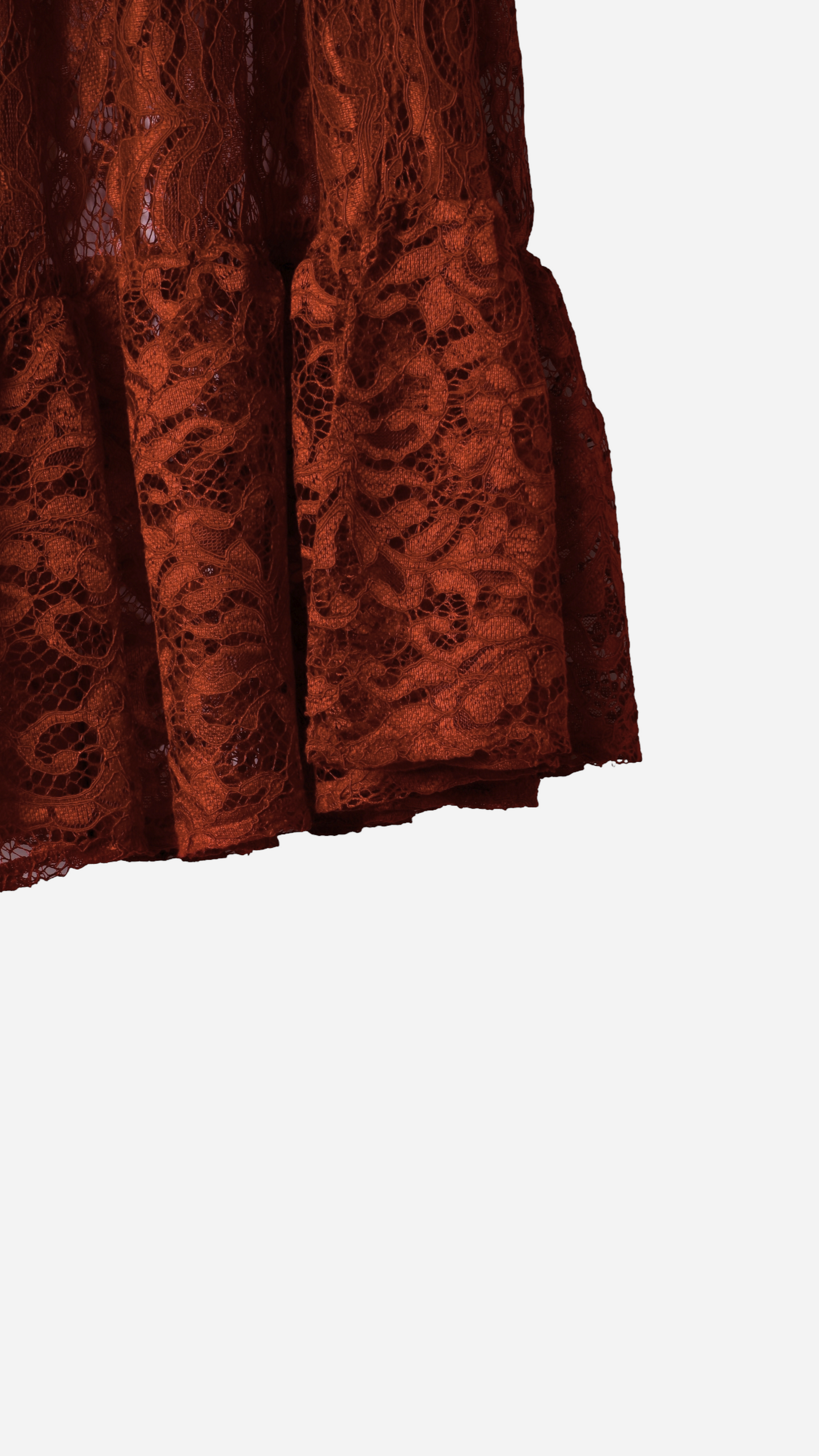 FALDA LARGA SEMITRANSPARENTE ENCAJE