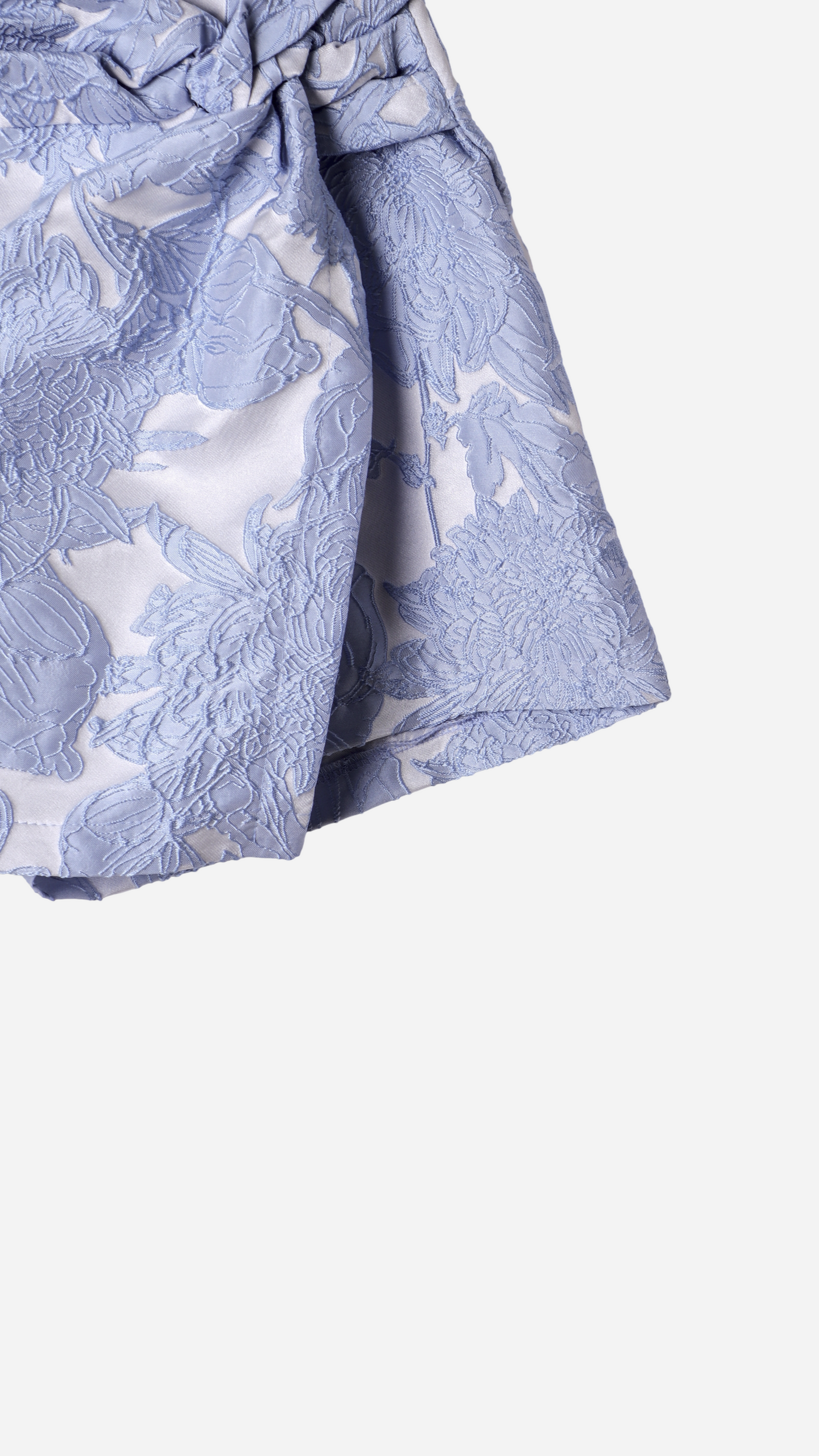 FALDA CORTA BORDADO NUDO LATERAL