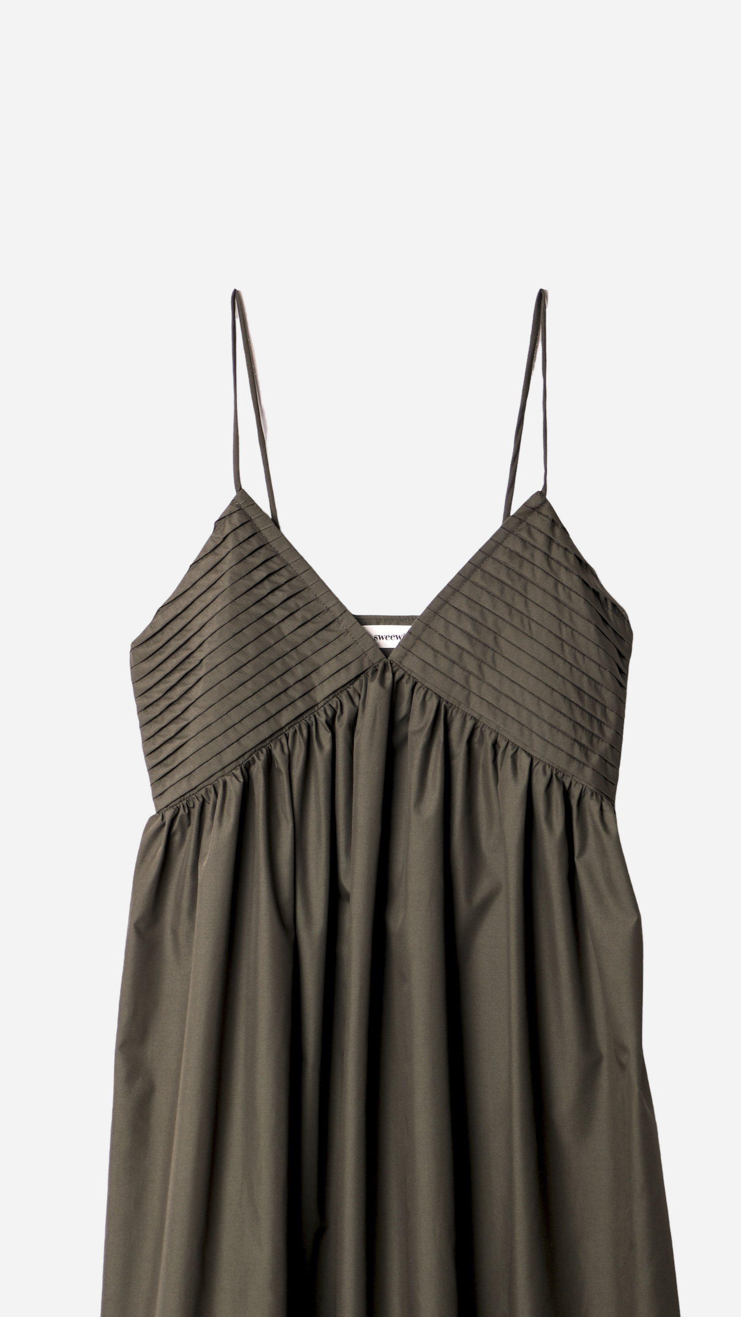 VESTIDO LARGO TIRANTES ESCOTE PICO