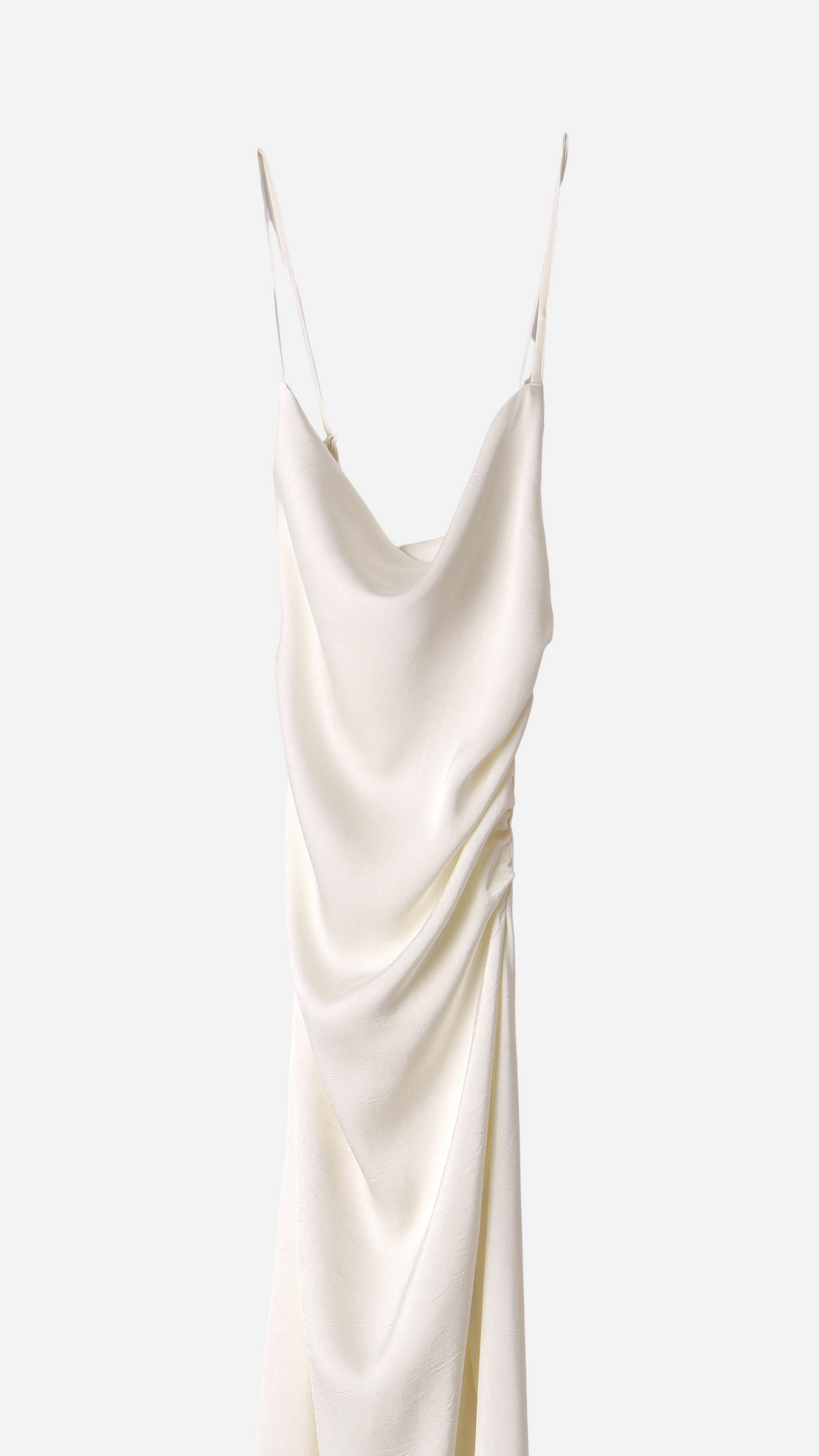 VESTIDO DRAPEADO EFECTO SATINADO