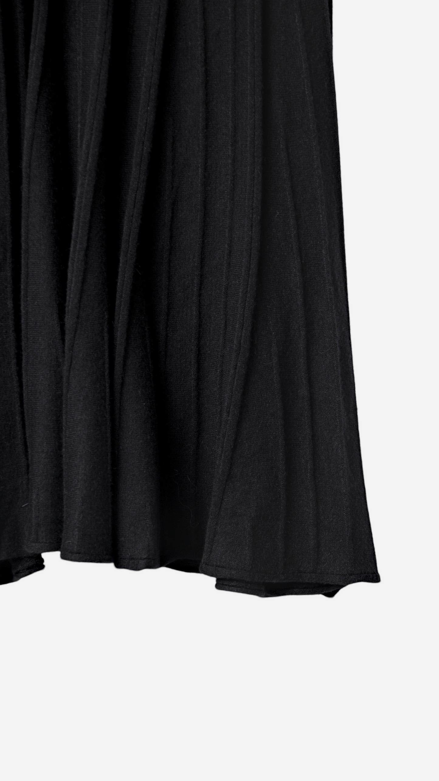 PLEATED KNIT MIDI SKIRT