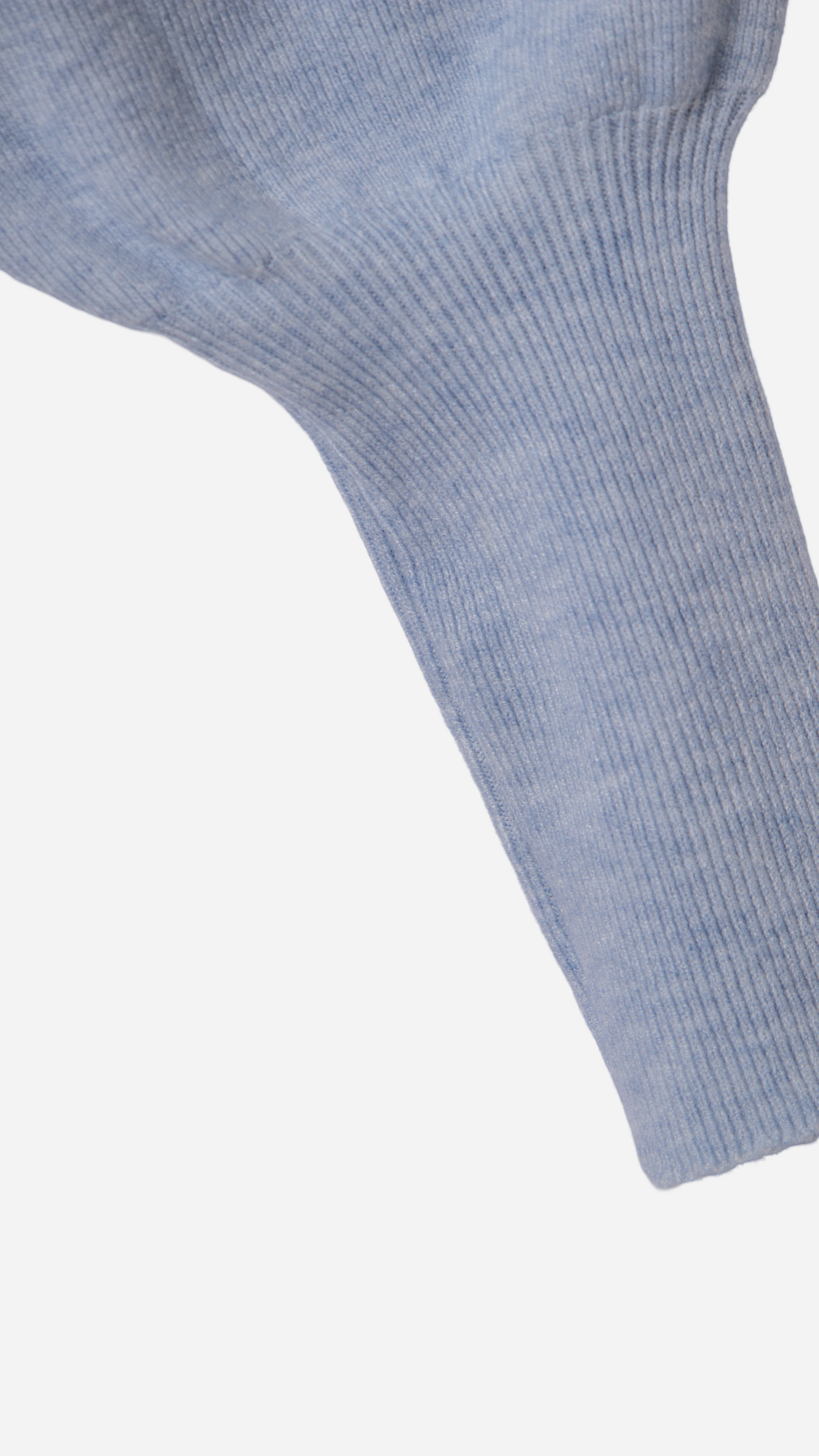 CROSSED KNITTED T-SHIRT WITH DEEP NECKLINE