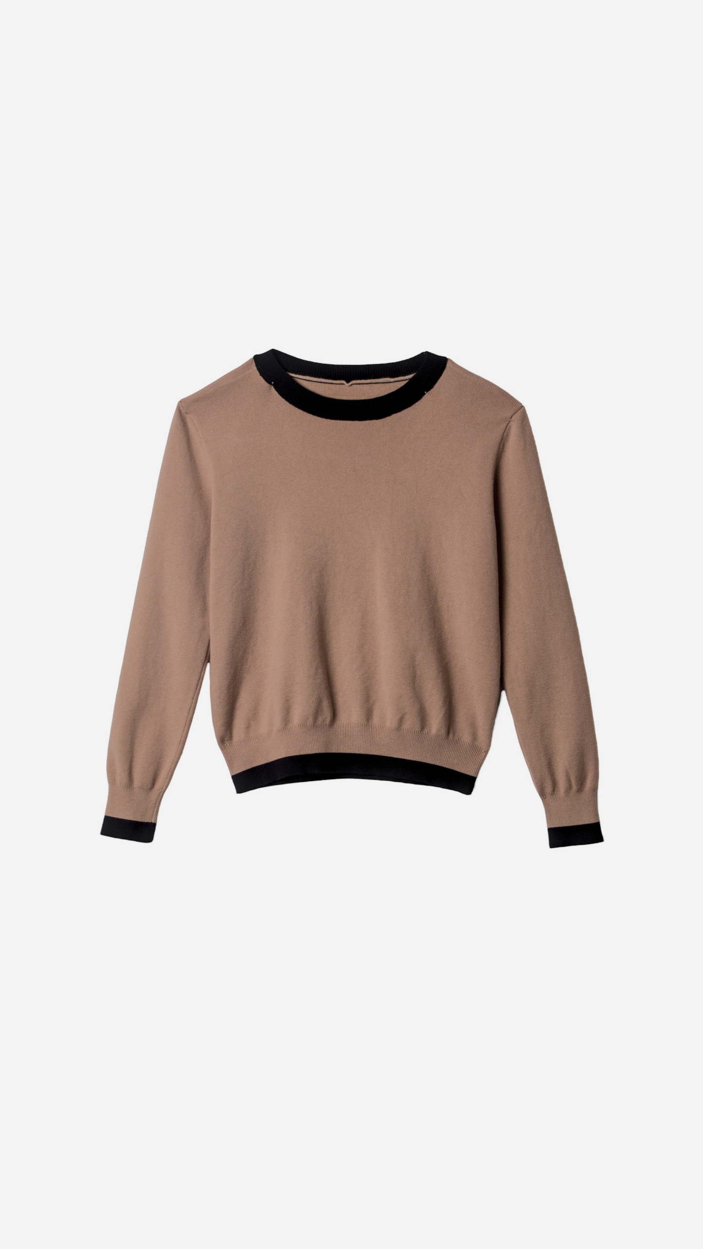 BASIC PLAIN KNIT SWEATER