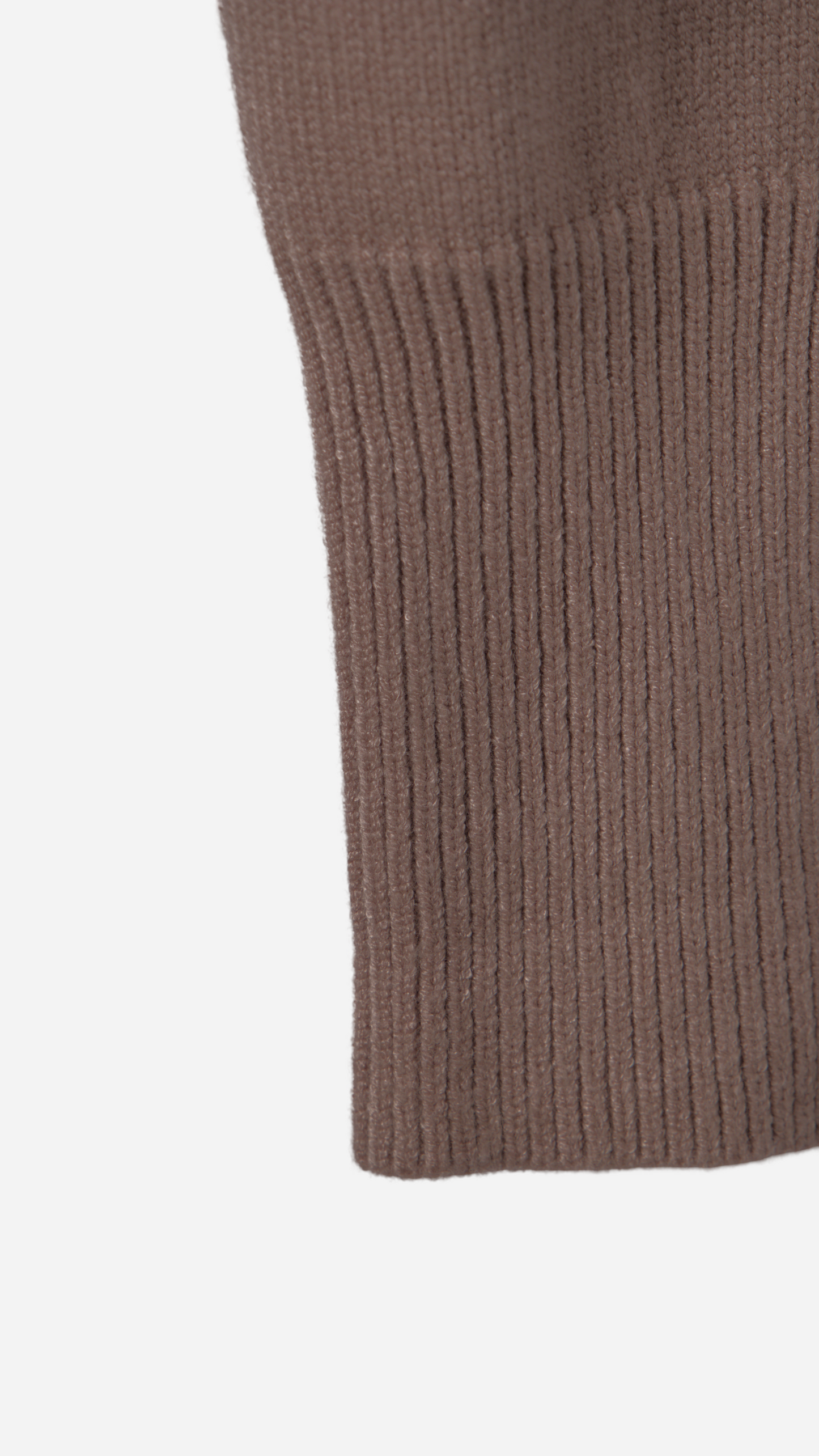 1/4 ZIP KNITTED JERSEY WITH HIGH NECK