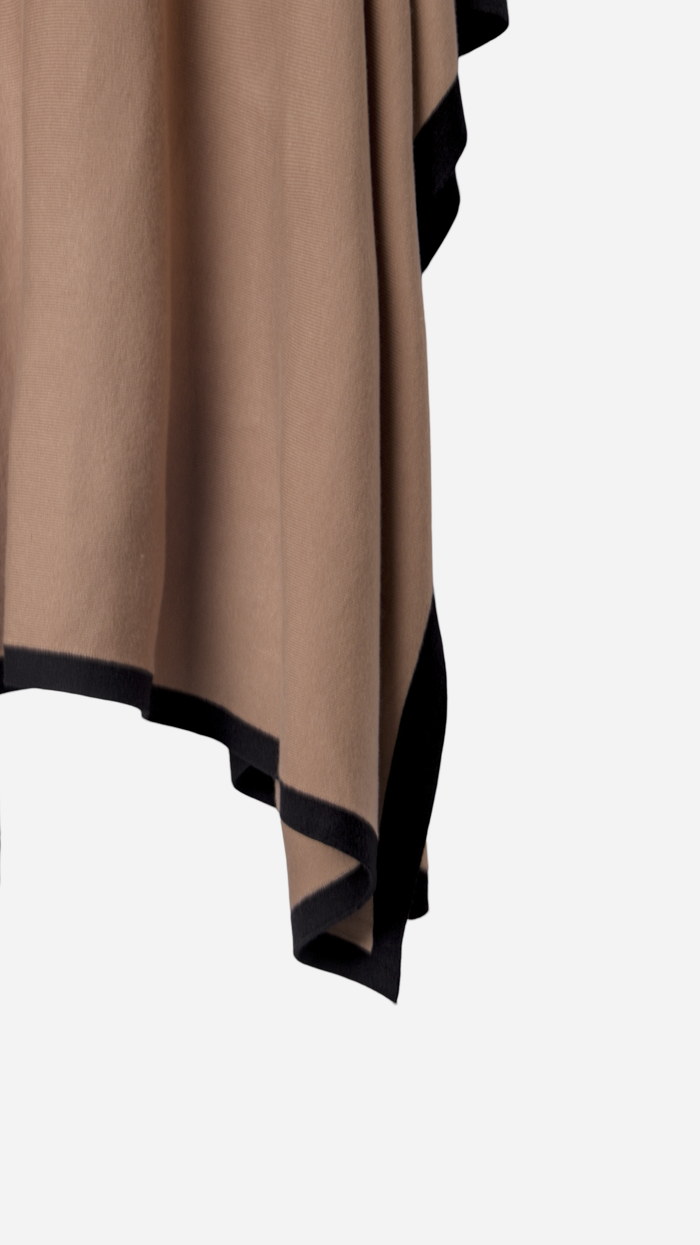 ASYMMETRIC RUFFLED KNIT MIDI SKIRT