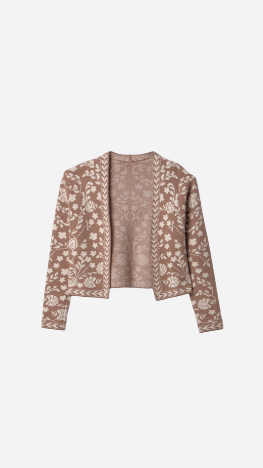 KNITTED CARDIGAN WITHOUT BUTTONS