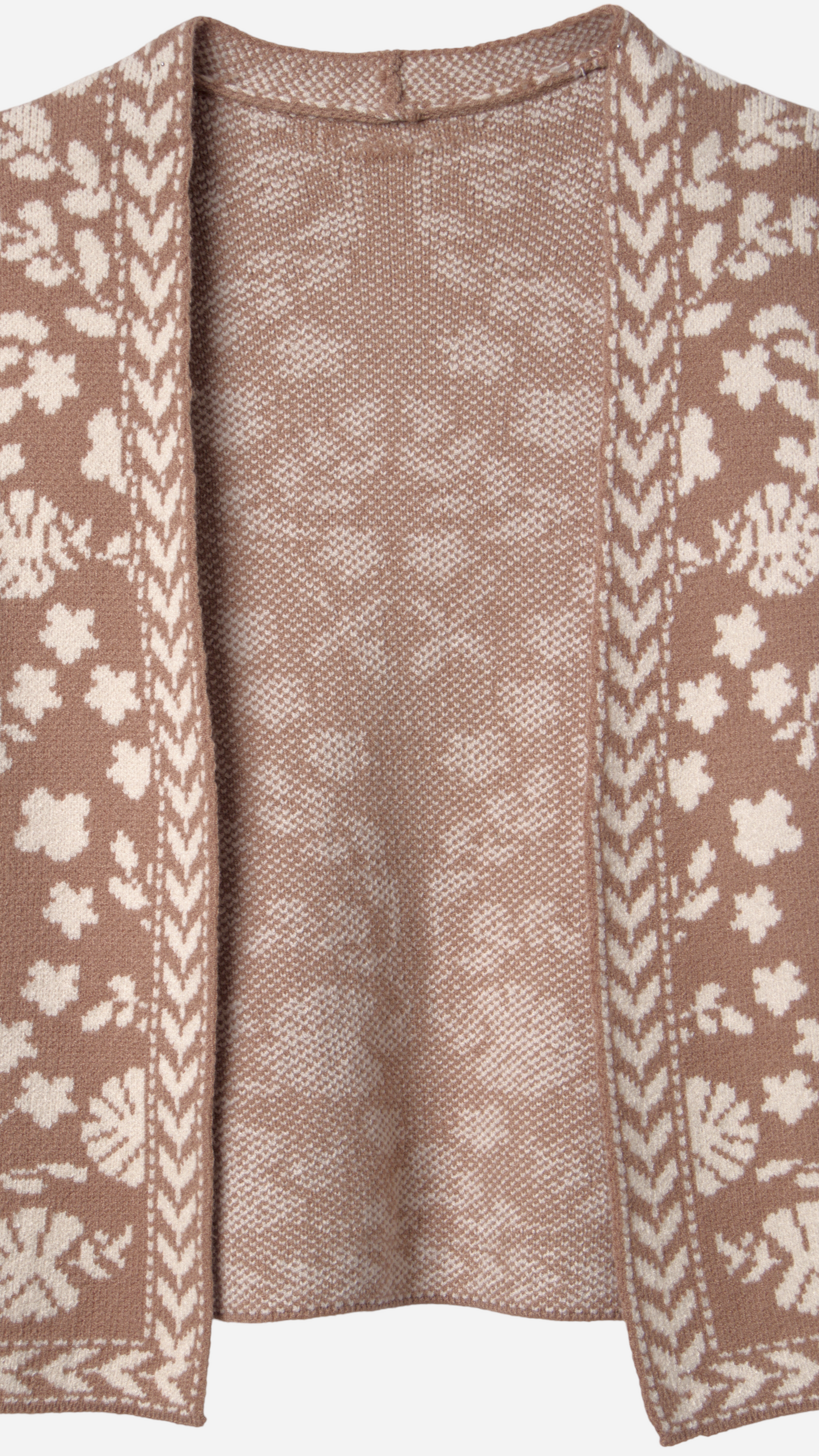 KNITTED CARDIGAN WITHOUT BUTTONS