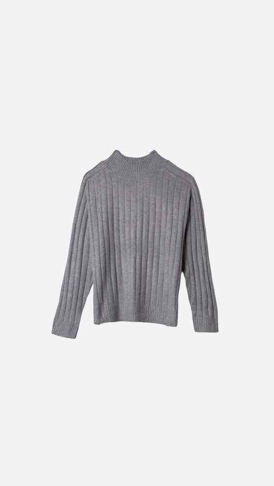 STRIPED TEXTURED KNITTED JERSEY