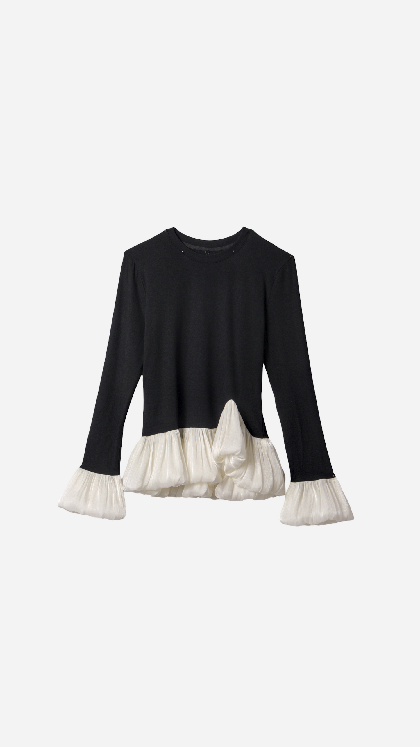 COMBINED RUFFLE T-SHIRT