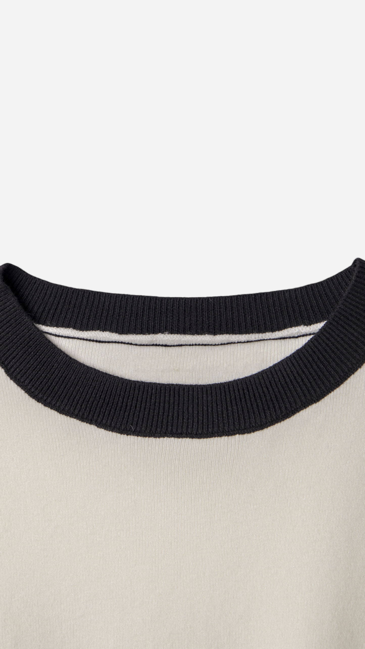BASIC PLAIN KNIT SWEATER