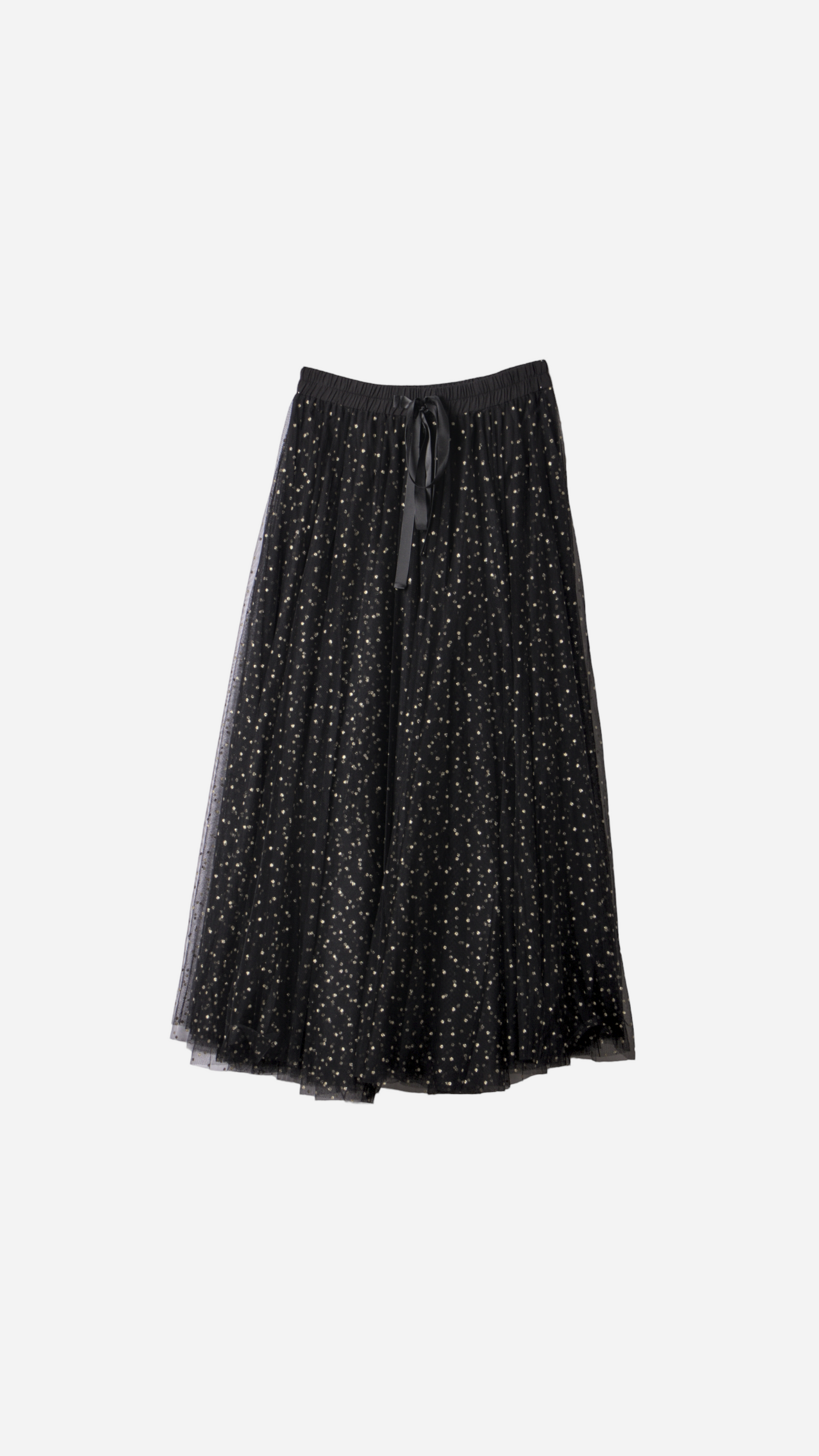 TULLE MIDI SKIRT GOLDEN DOTS
