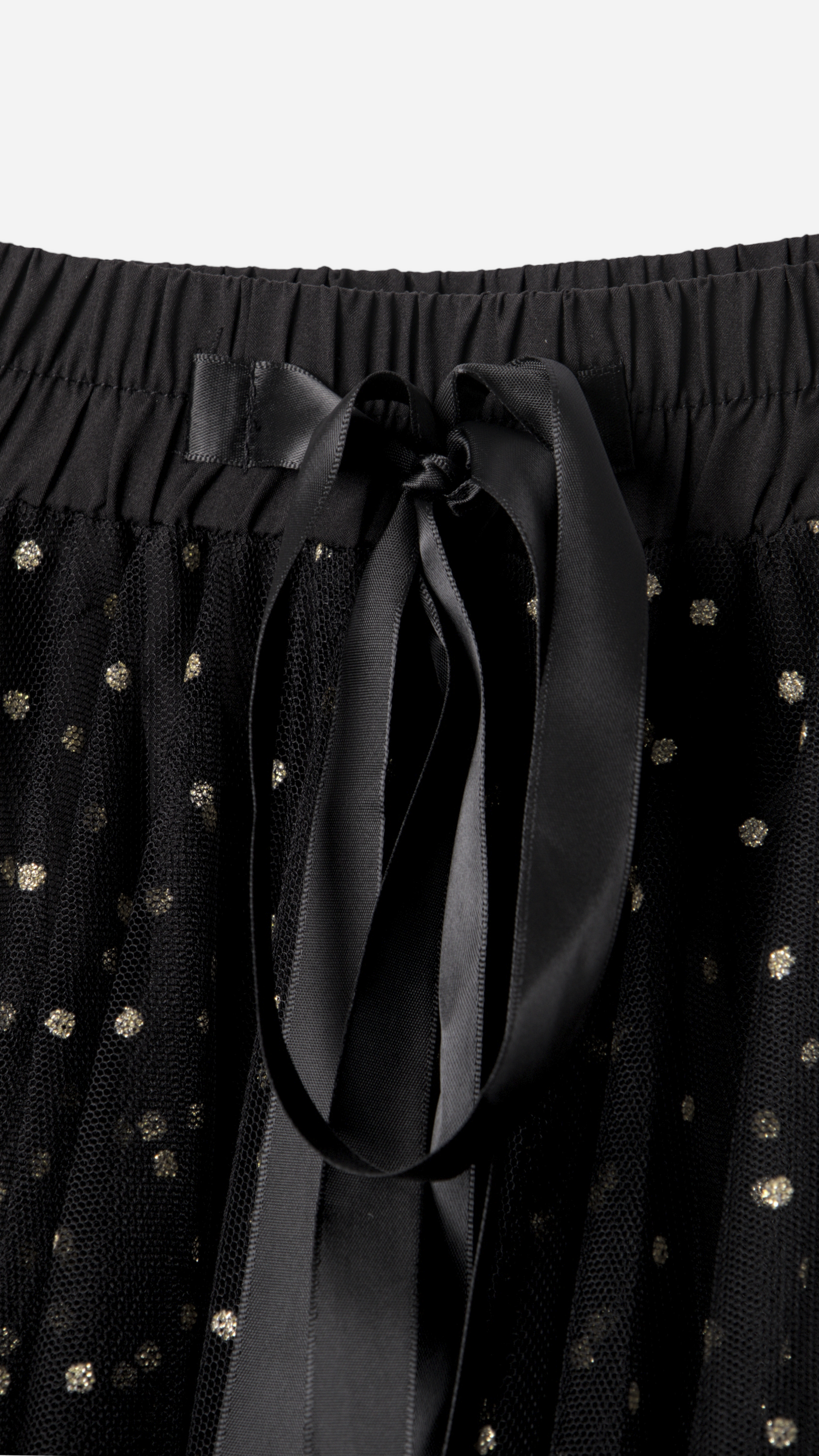 TULLE MIDI SKIRT GOLDEN DOTS