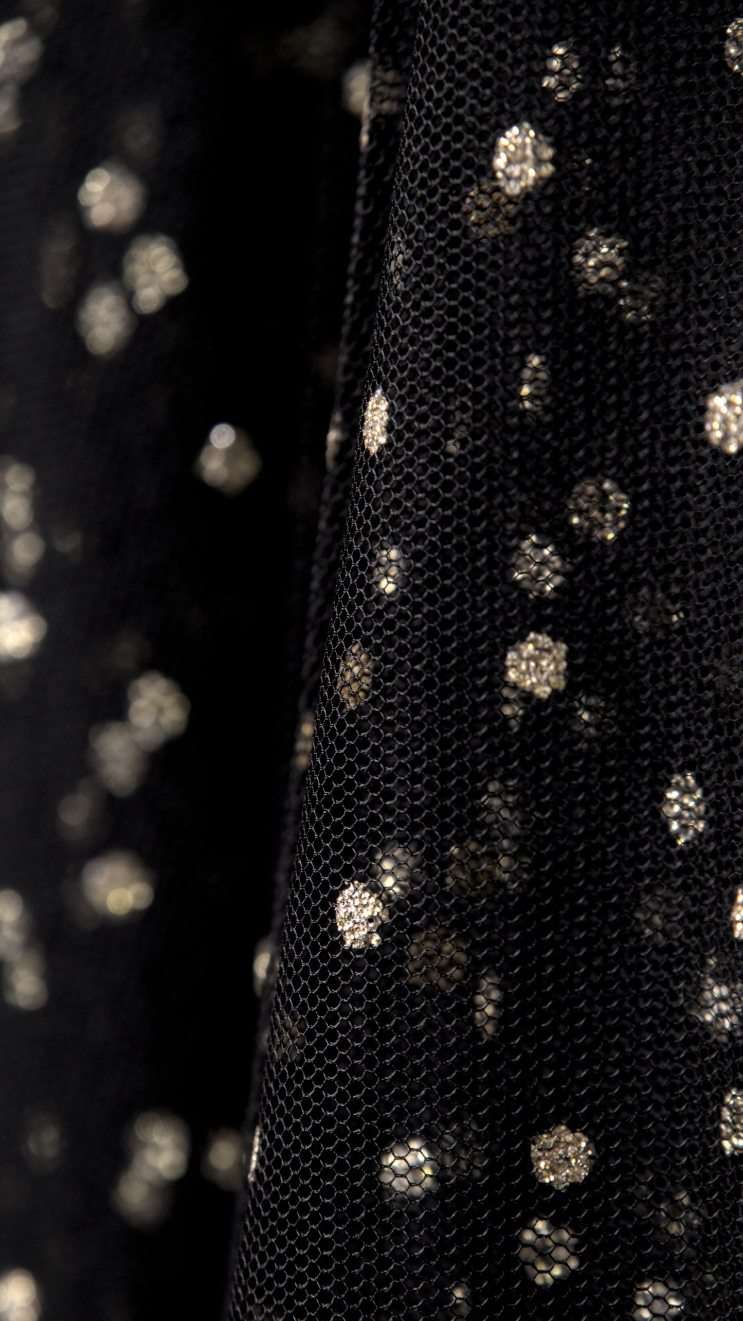 TULLE MIDI SKIRT GOLDEN DOTS