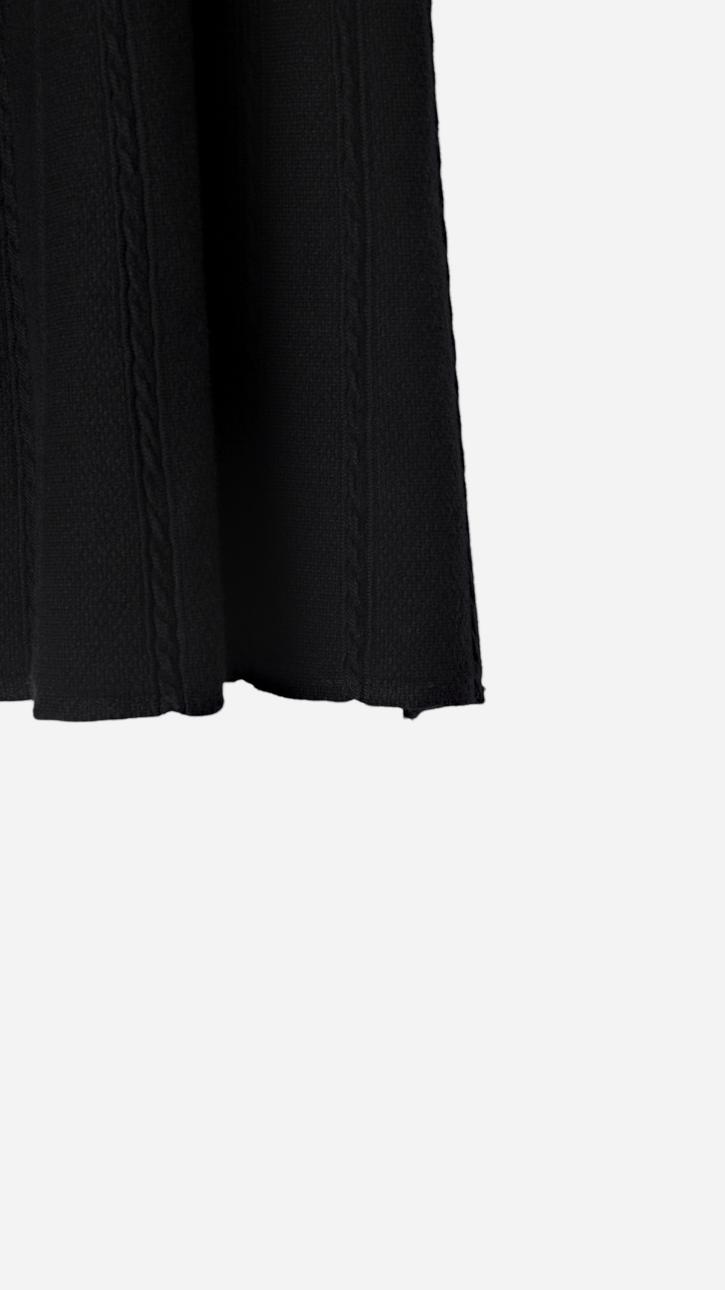 BRAIDED KNIT MIDI SKIRT 