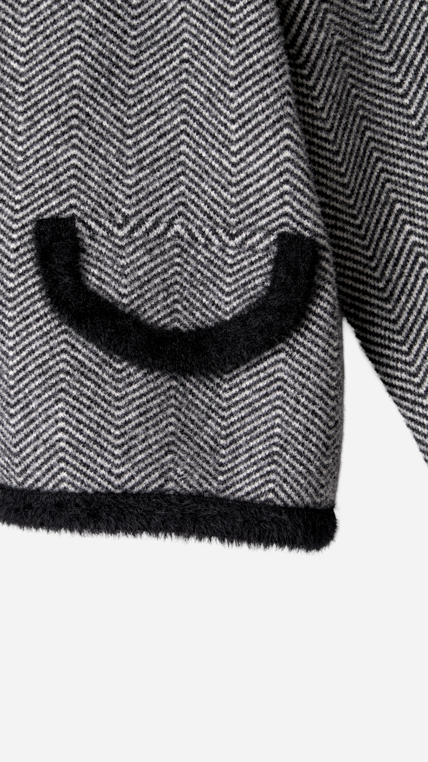 STRIPED KNITTED CARDIGAN
