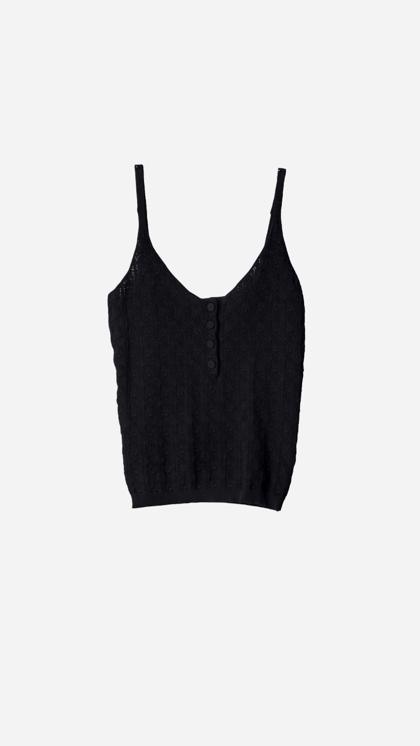 KNITTED TOP WITH BUTTON STRAPS