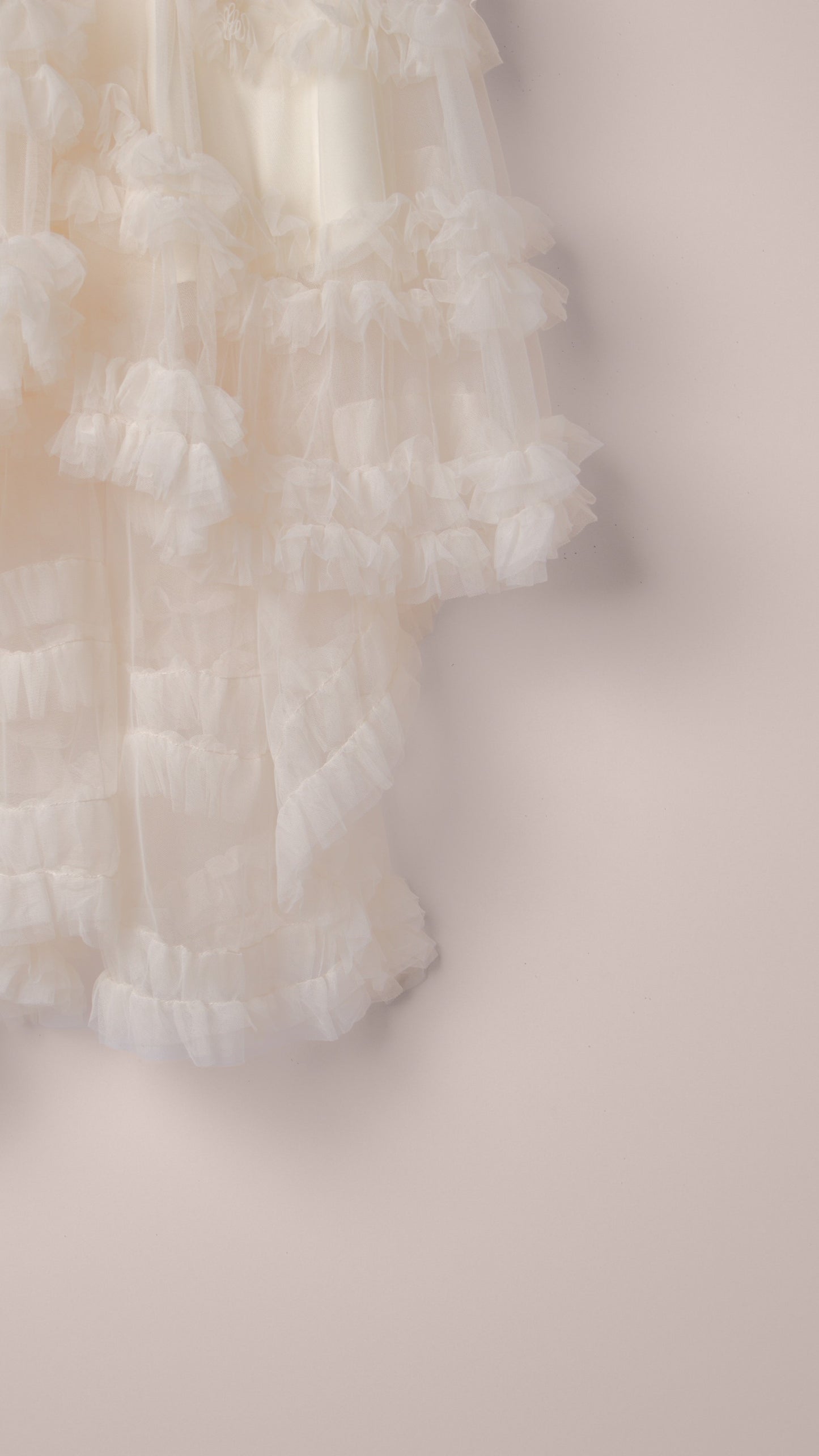 FLOWY MIDI SKIRT WITH RUFFLES
