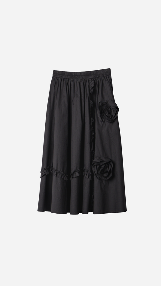 MIDI SKIRT COMBINED FLOWER
