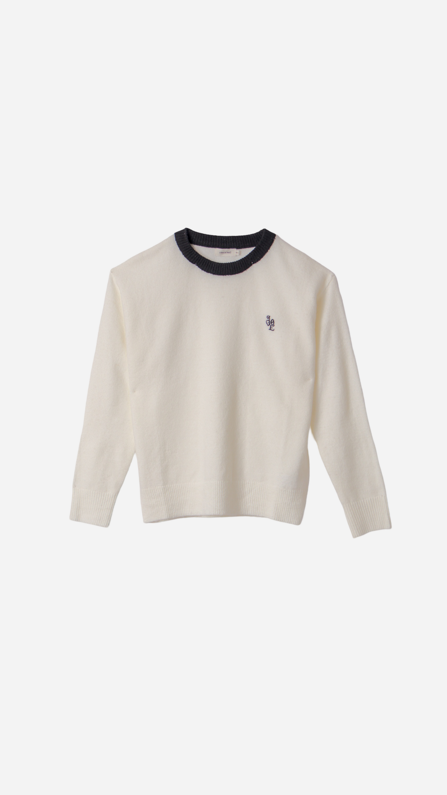 LOVE EMBROIDERED KNITTED JERSEY