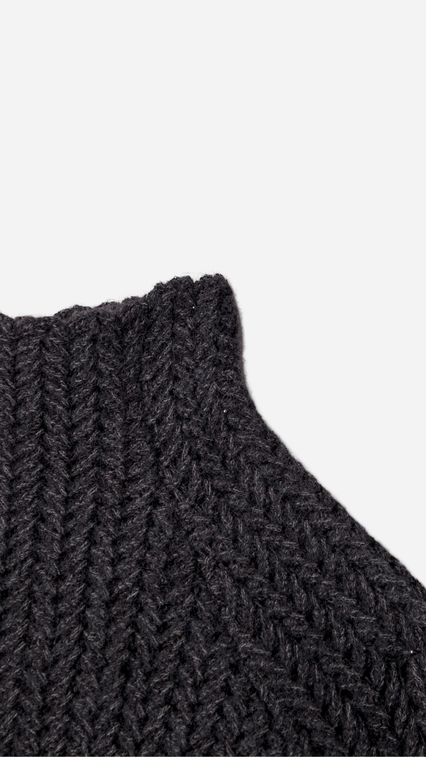 OVERSIZED FIT HALF-NECK KNITTED JERSEY