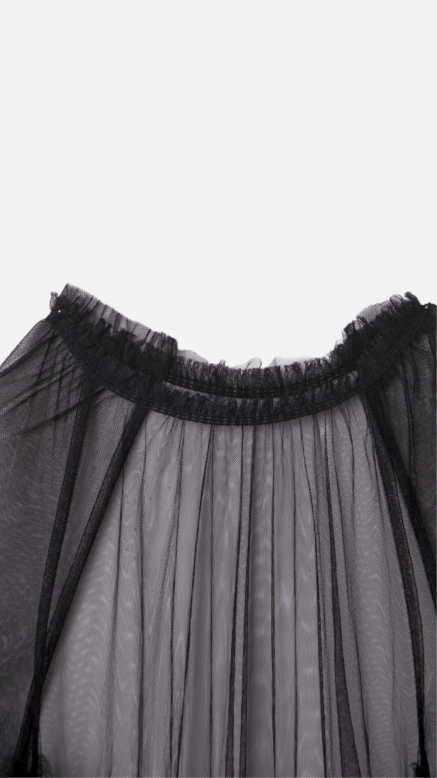 LONG LACE DRESS WITH RUFFLES