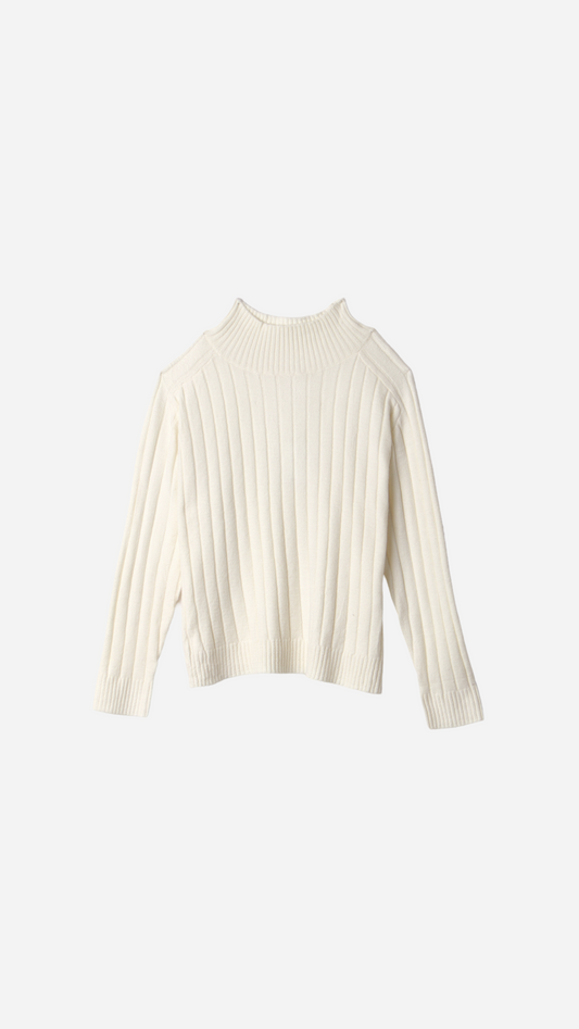 STRIPED RELIEF KNIT JERSEY